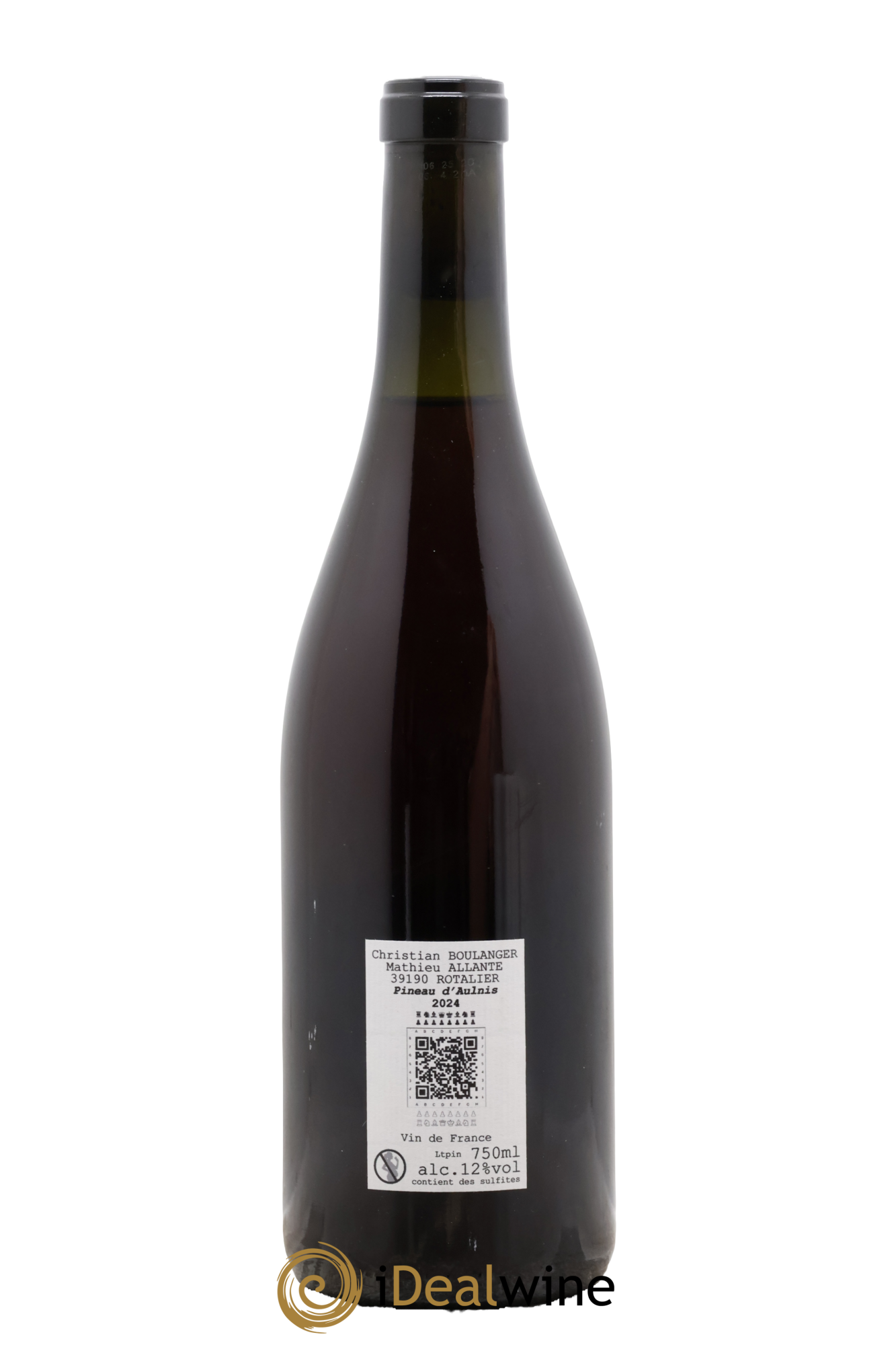 Vin de France Pineau d'Aunis Allante Boulanger 2024 - Lot de 1 bouteille - 1