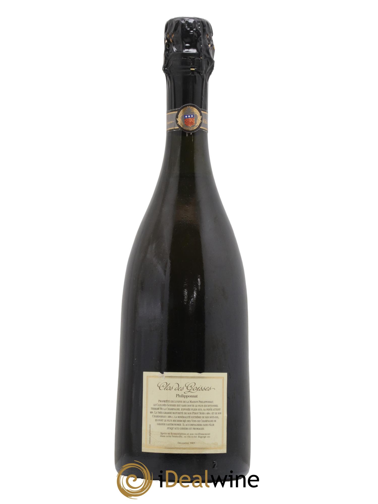 Clos des Goisses Philipponnat 1996 - Lotto di 1 bottiglia - 1
