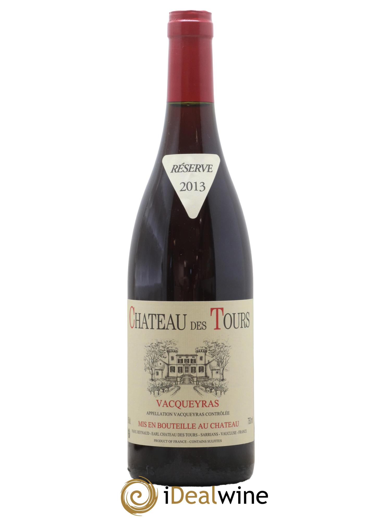 Vacqueyras Château des Tours Emmanuel Reynaud 2013 - Lot de 1 bouteille - 0