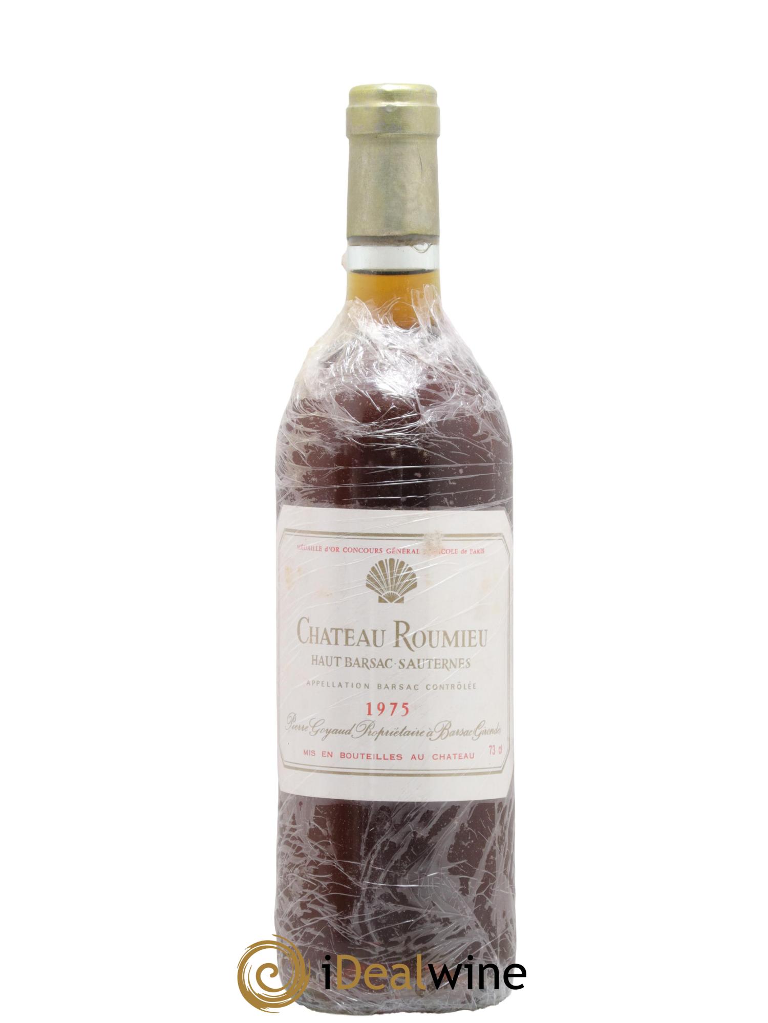 Sauternes Château Roumieu 1975 - Posten von 1 Flasche - 0