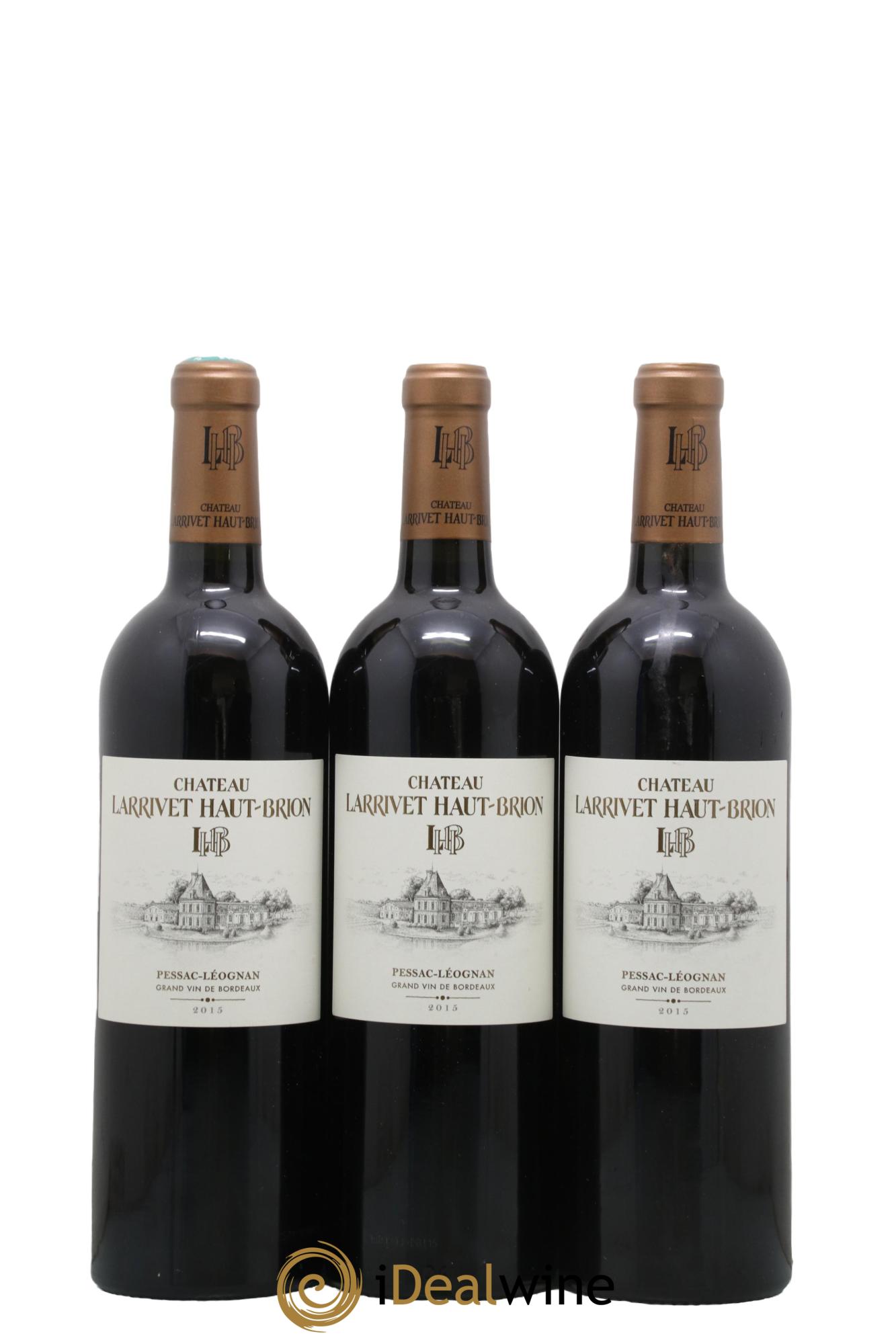 Château Larrivet Haut-Brion 2015 - Lot de 3 bouteilles - 0