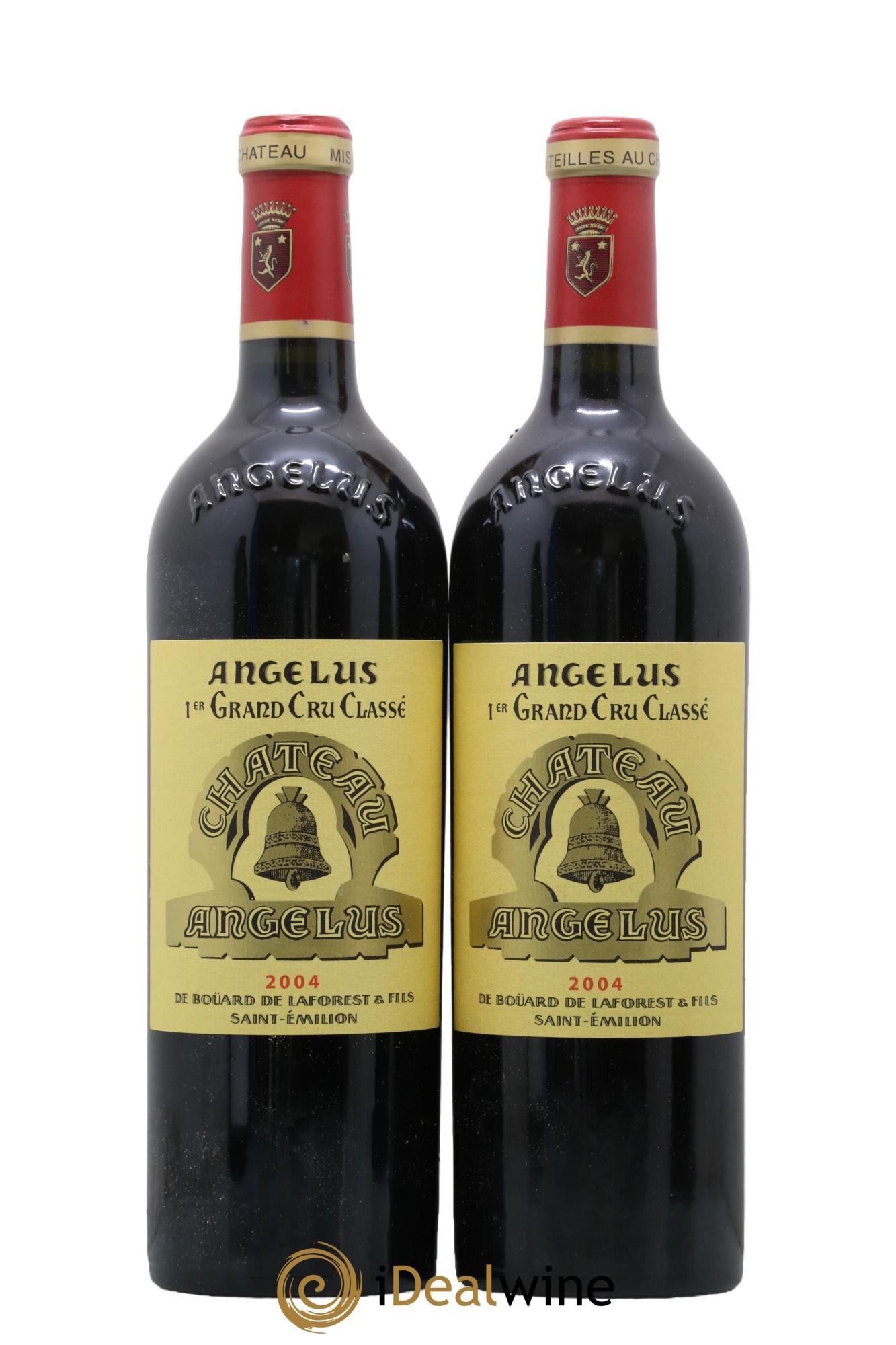 Château Angélus 1er Grand Cru Classé A 2004 - Lot de 2 bouteilles - 0
