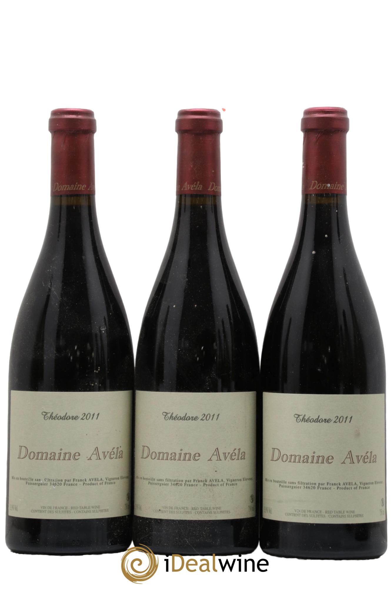 Vin de France Théodore Avéla 2011 - Lot de 3 bouteilles - 0