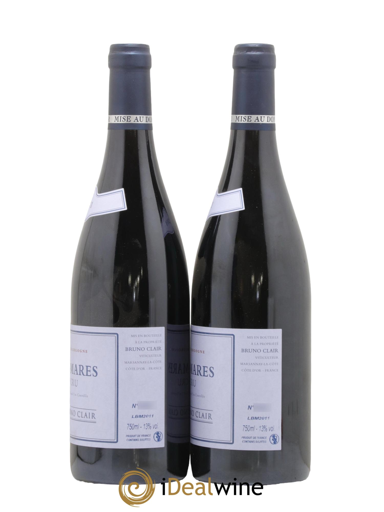 Bonnes-Mares Grand Cru Bruno Clair (Domaine) 2011 - Lot de 2 bouteilles - 1