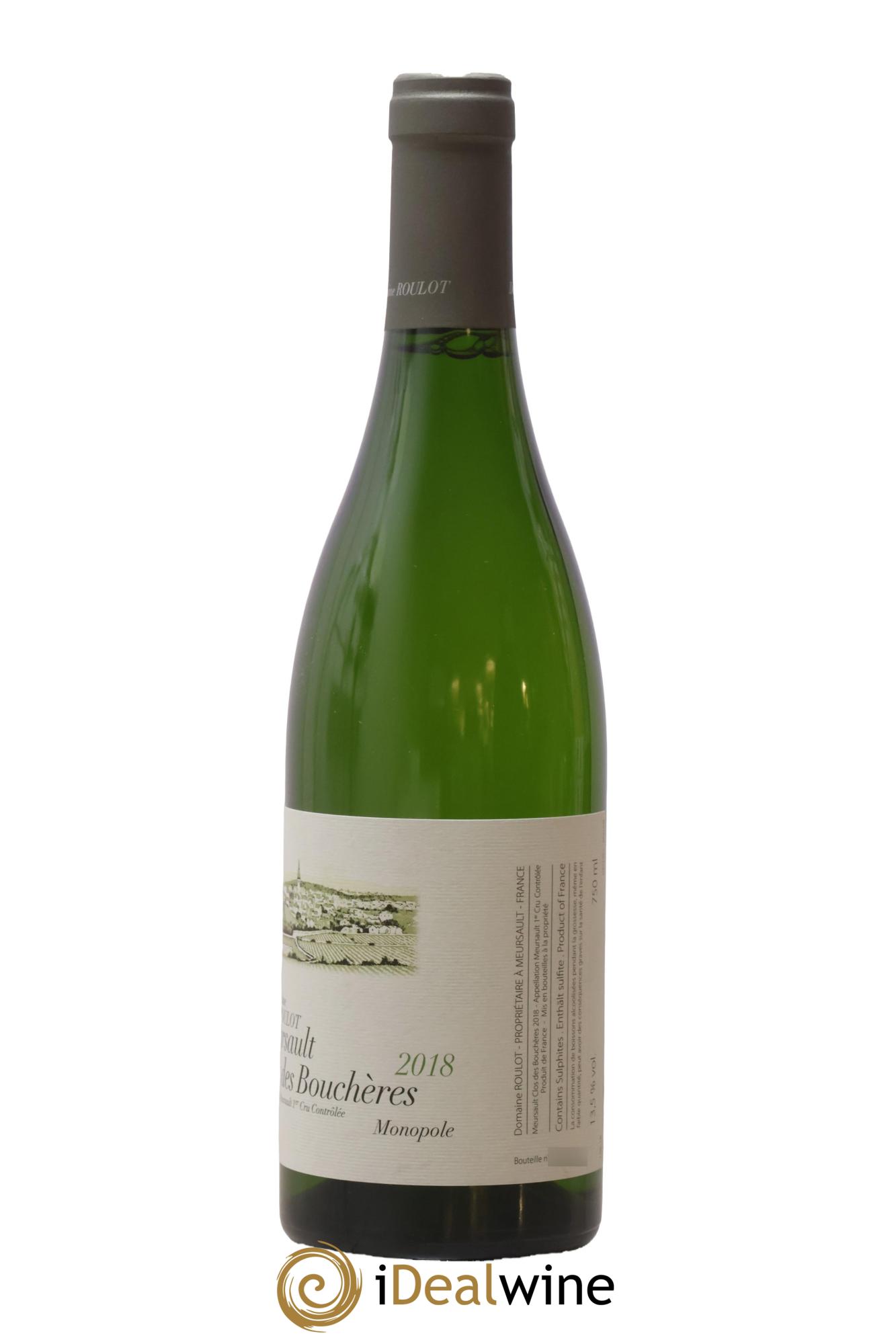 Meursault 1er Cru Clos des Bouchères  Roulot (Domaine) 2018 - Lot of 1 bottle - 1