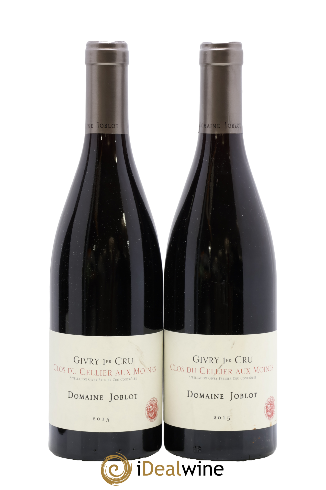 Givry 1er Cru Clos du Cellier aux Moines Joblot (Domaine) 2015 - Posten von 2 Flaschen - 0