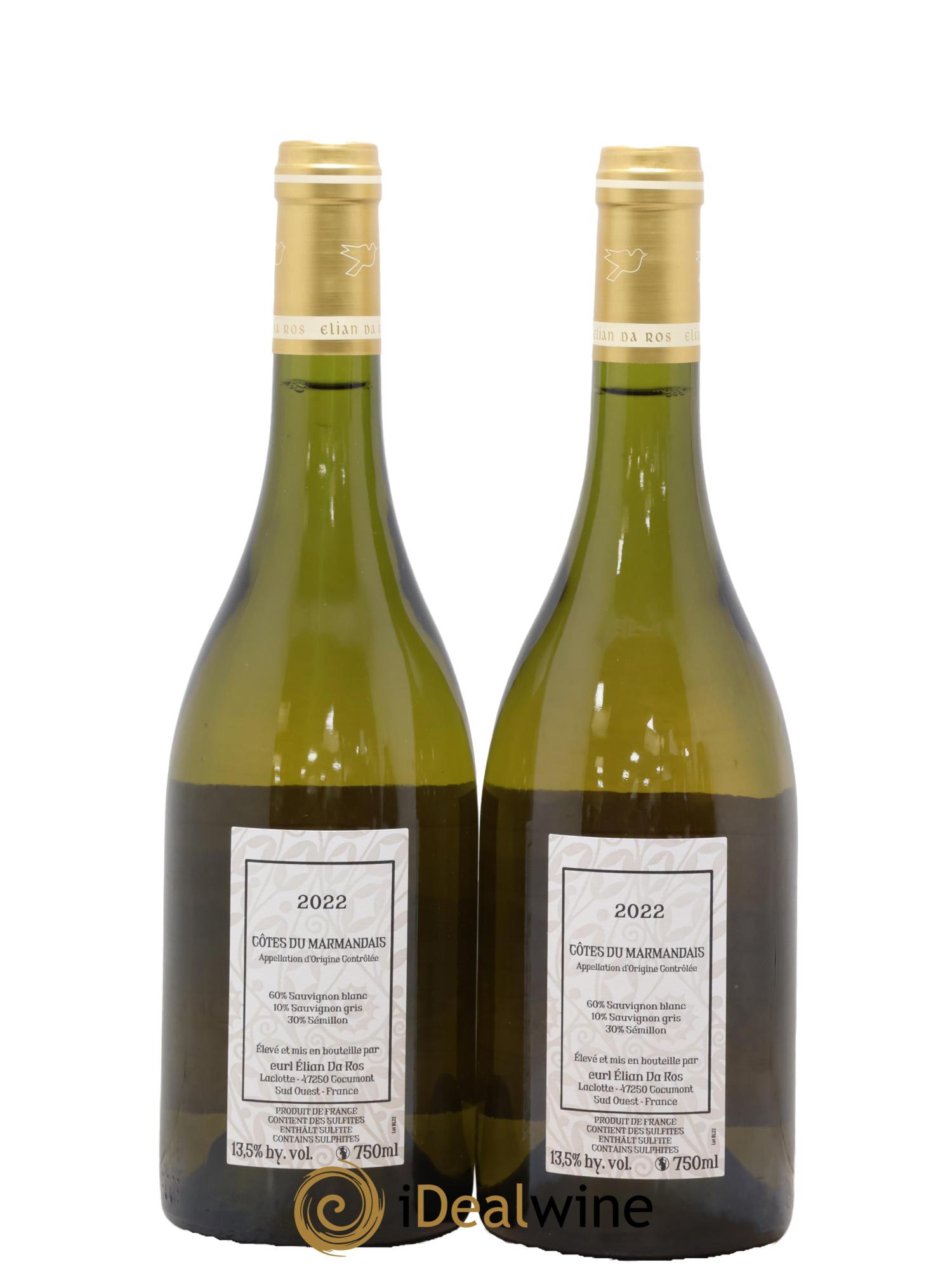Côtes du Marmandais Coucou Elian Da Ros (Domaine) 2022 - Lot de 2 bouteilles - 1