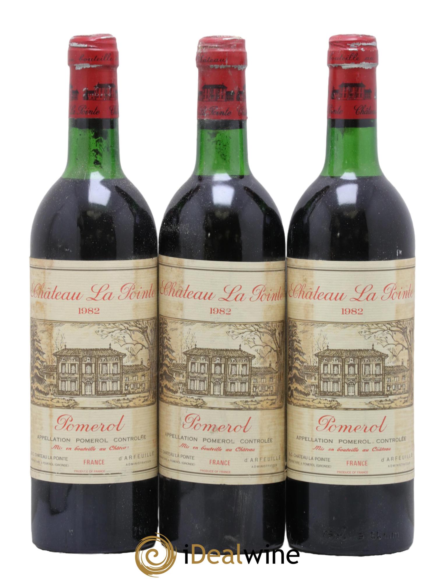 Château la Pointe 1982 - Lot de 3 bouteilles - 0