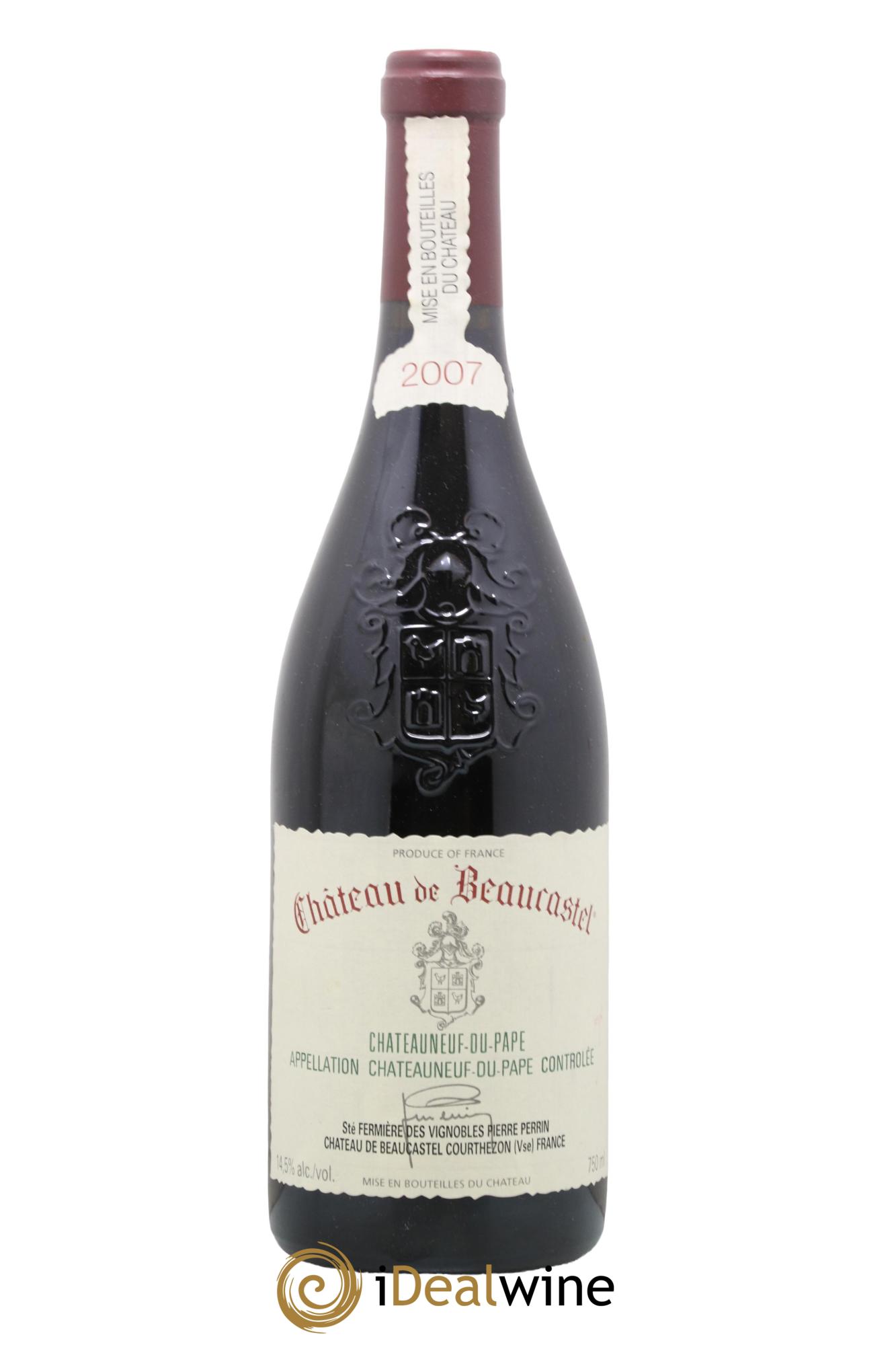 Châteauneuf-du-Pape Château de Beaucastel Famille Perrin 2007 - Lot de 1 bouteille - 0