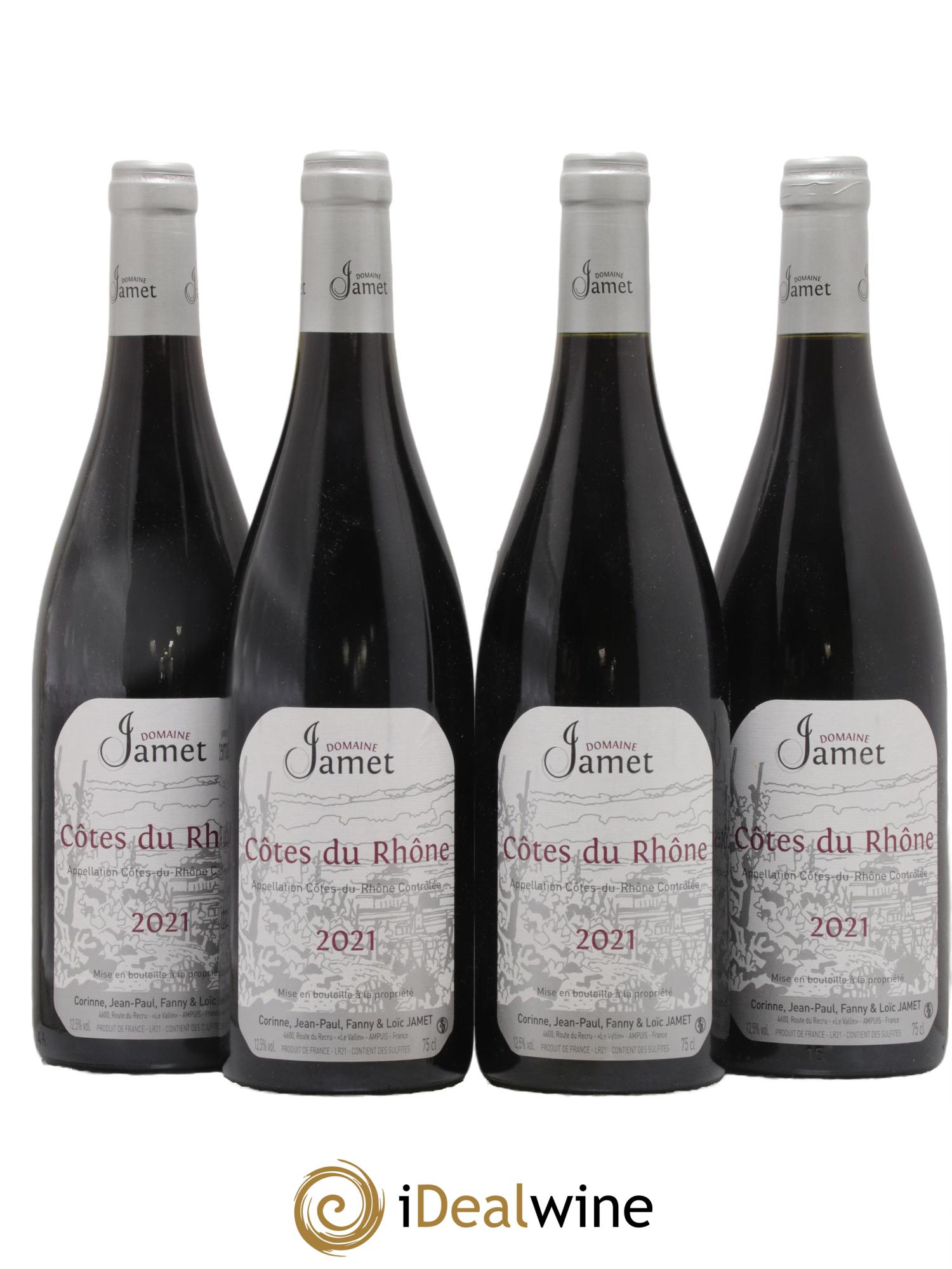 Côtes-du-Rhône Jamet (Domaine) 2021 - Lotto di 4 bottiglie - 0