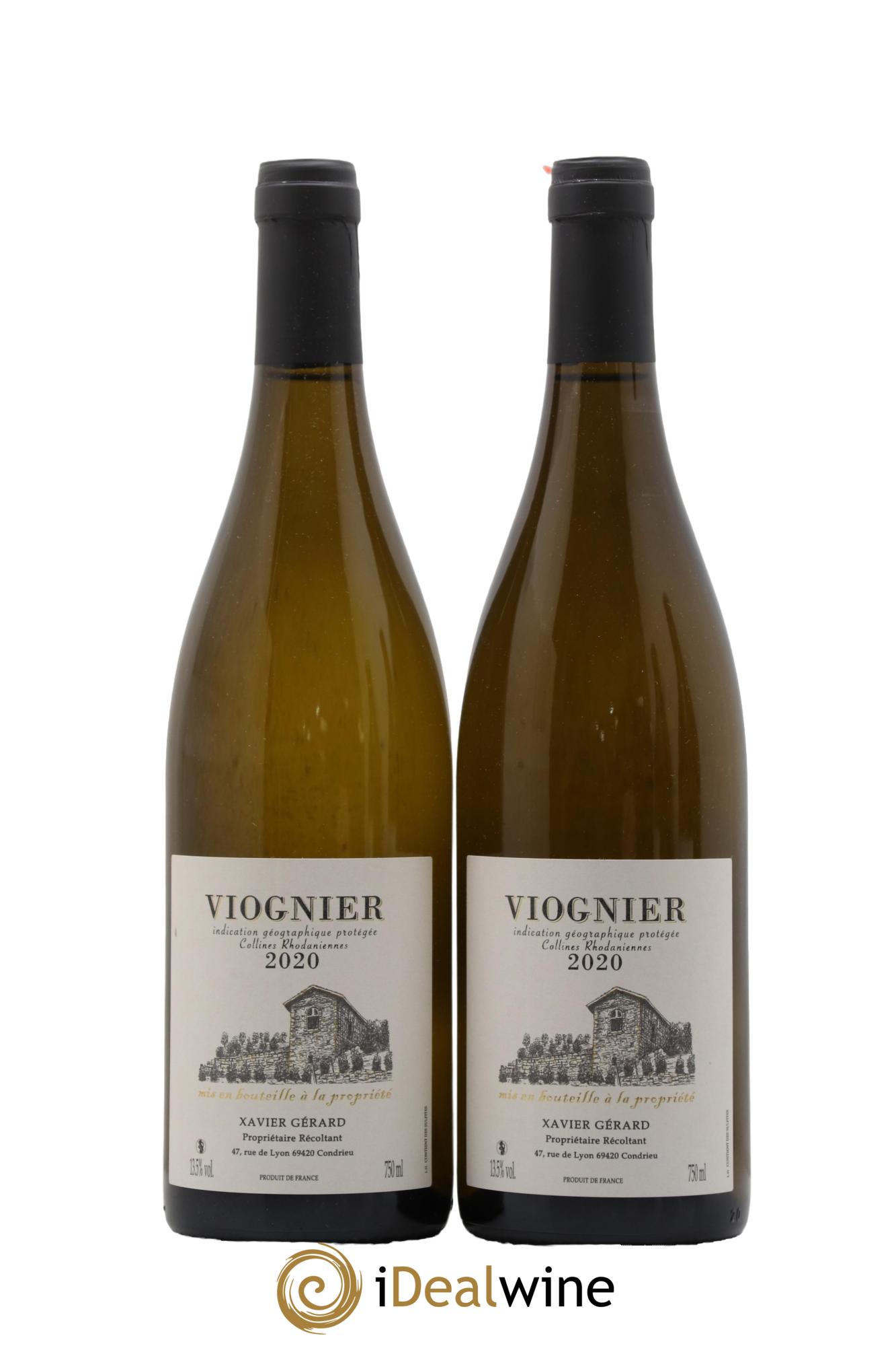 Collines Rhodaniennes Viognier Domaine Xavier Gerard 2020 - Lot de 2 bouteilles - 0