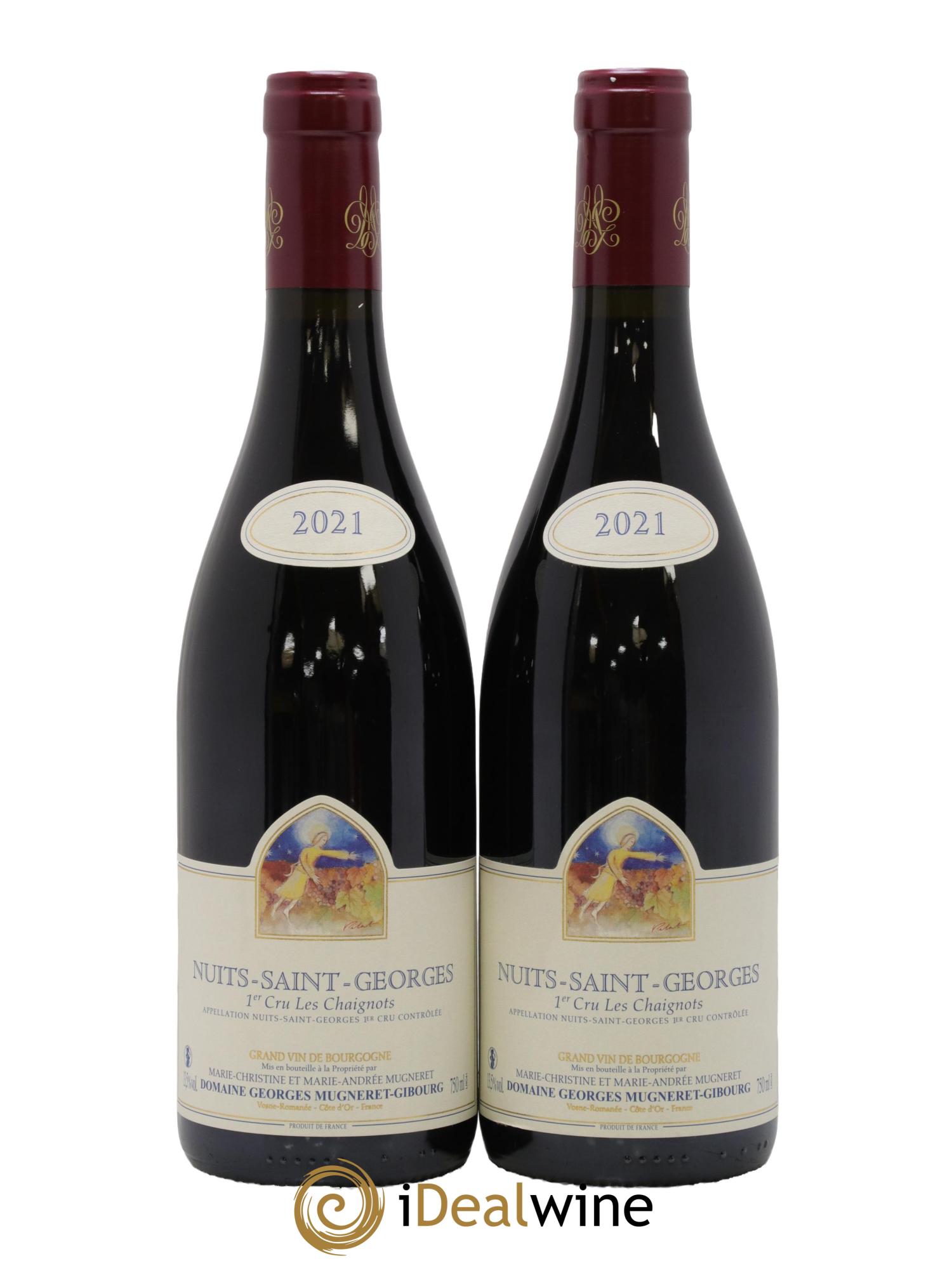 Nuits-Saint-Georges 1er Cru Les Chaignots Mugneret-Gibourg (Domaine) 2021 - Lotto di 2 bottiglie - 0