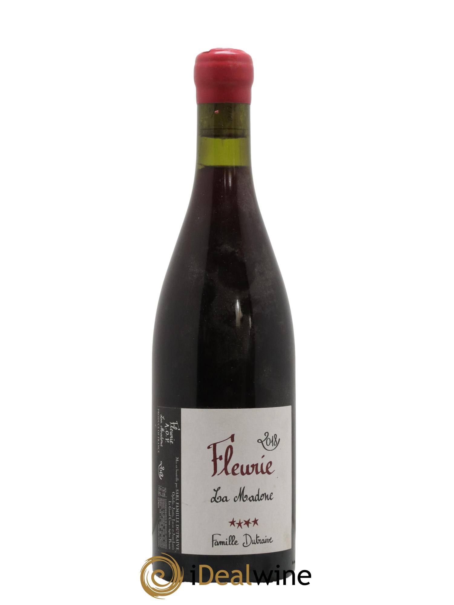 Fleurie La Madone Justin Dutraive 2018 - Lot de 1 bouteille - 0