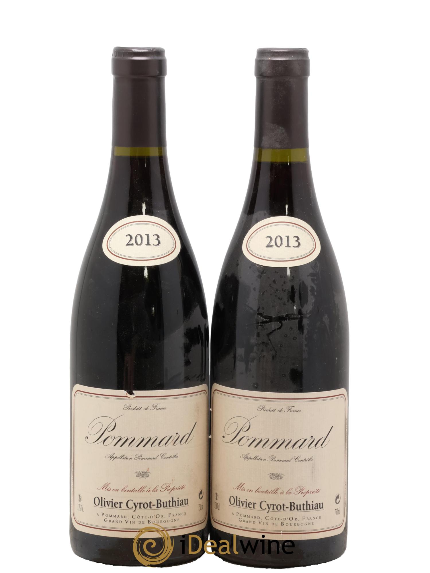 Pommard Cyrot-Buthiau 2013 - Lot de 2 bouteilles - 0