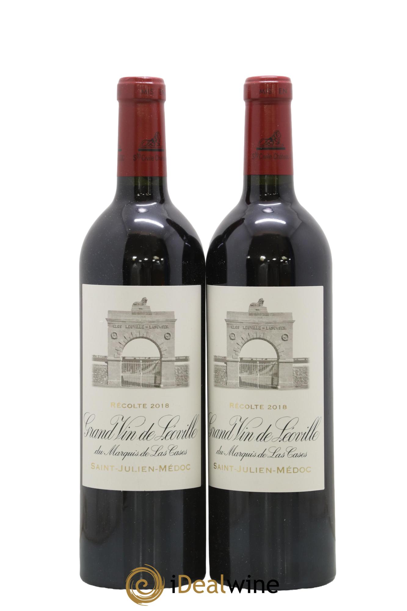 Château Léoville Las Cases 2ème Grand Cru Classé 2018 - Lot of 2 bottles - 0