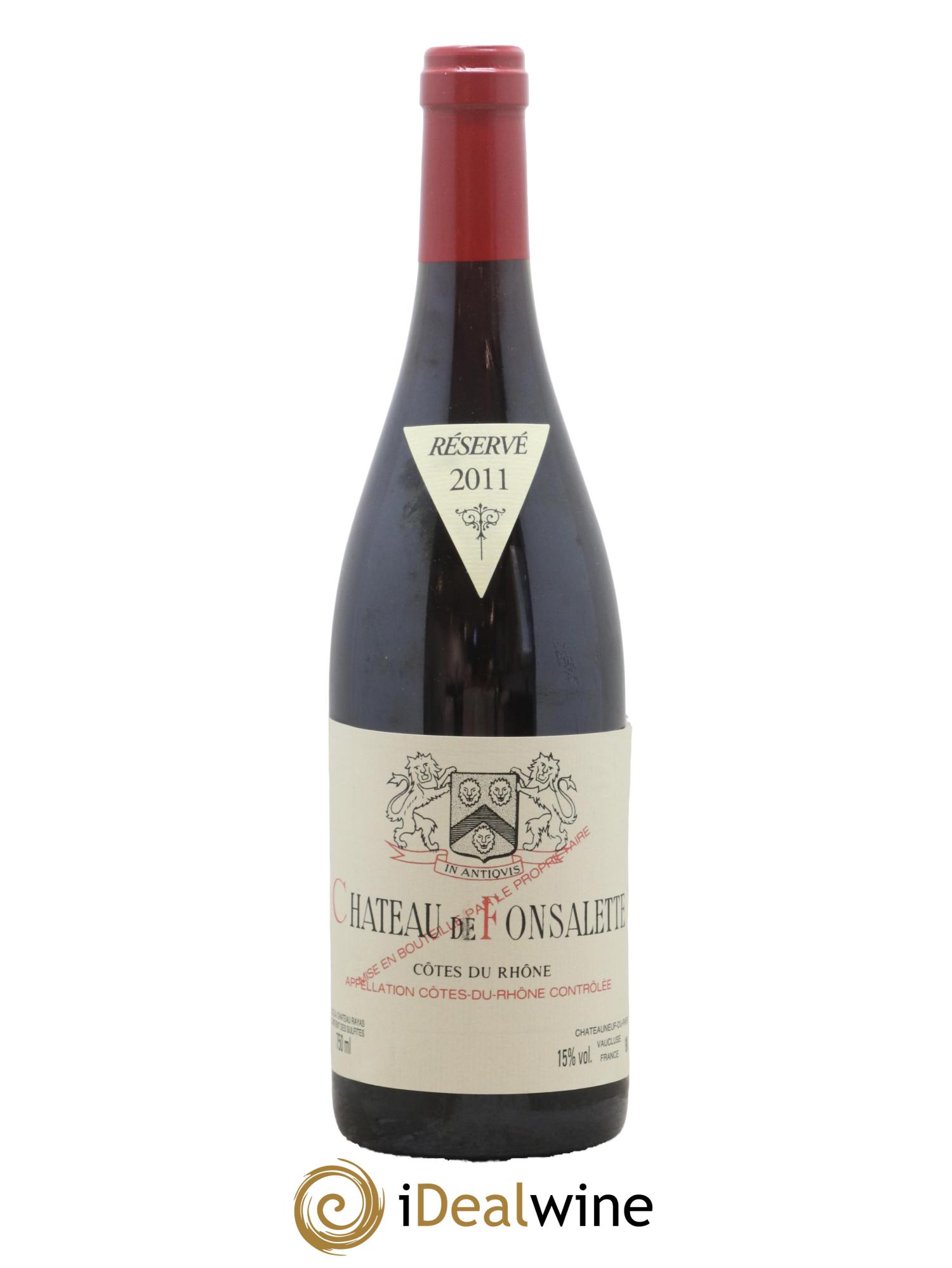 Côtes-du-Rhône Château de Fonsalette Emmanuel Reynaud 2011 - Lot de 1 bouteille - 0