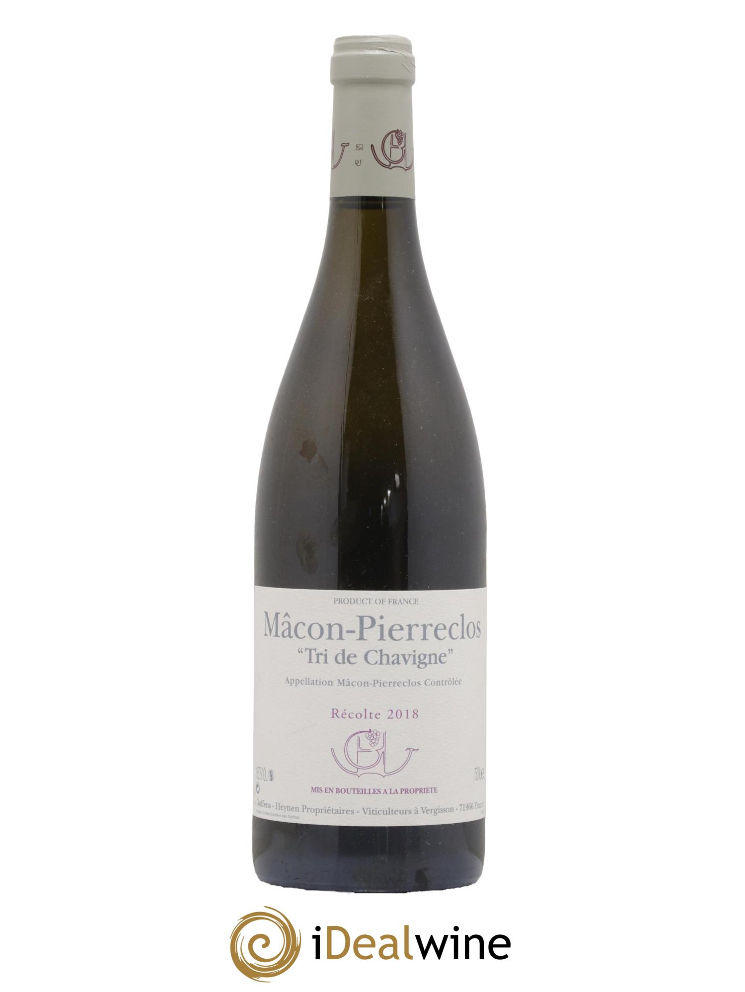 Mâcon-Pierreclos Tri de Chavigne Guffens-Heynen 2018 - Lot de 1 bouteille - 0