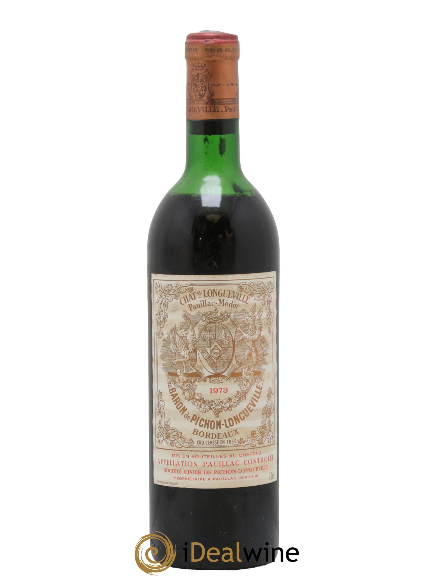 Pichon Longueville Baron 2ème Grand Cru Classé 1973 - Lot de 1 bouteille - 0