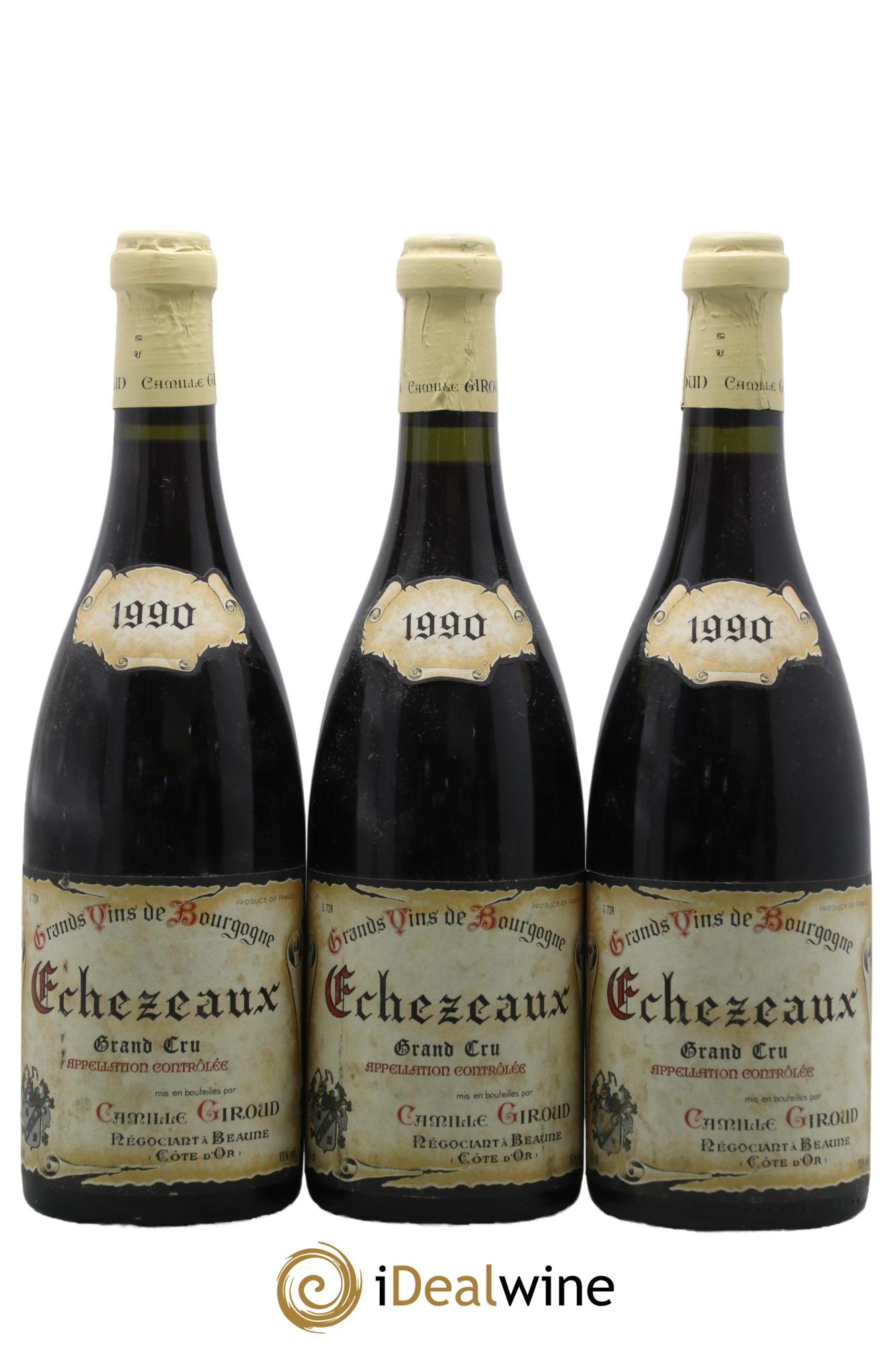 Echezeaux Grand Cru Giroud 1990 - Lot de 3 bouteilles - 0