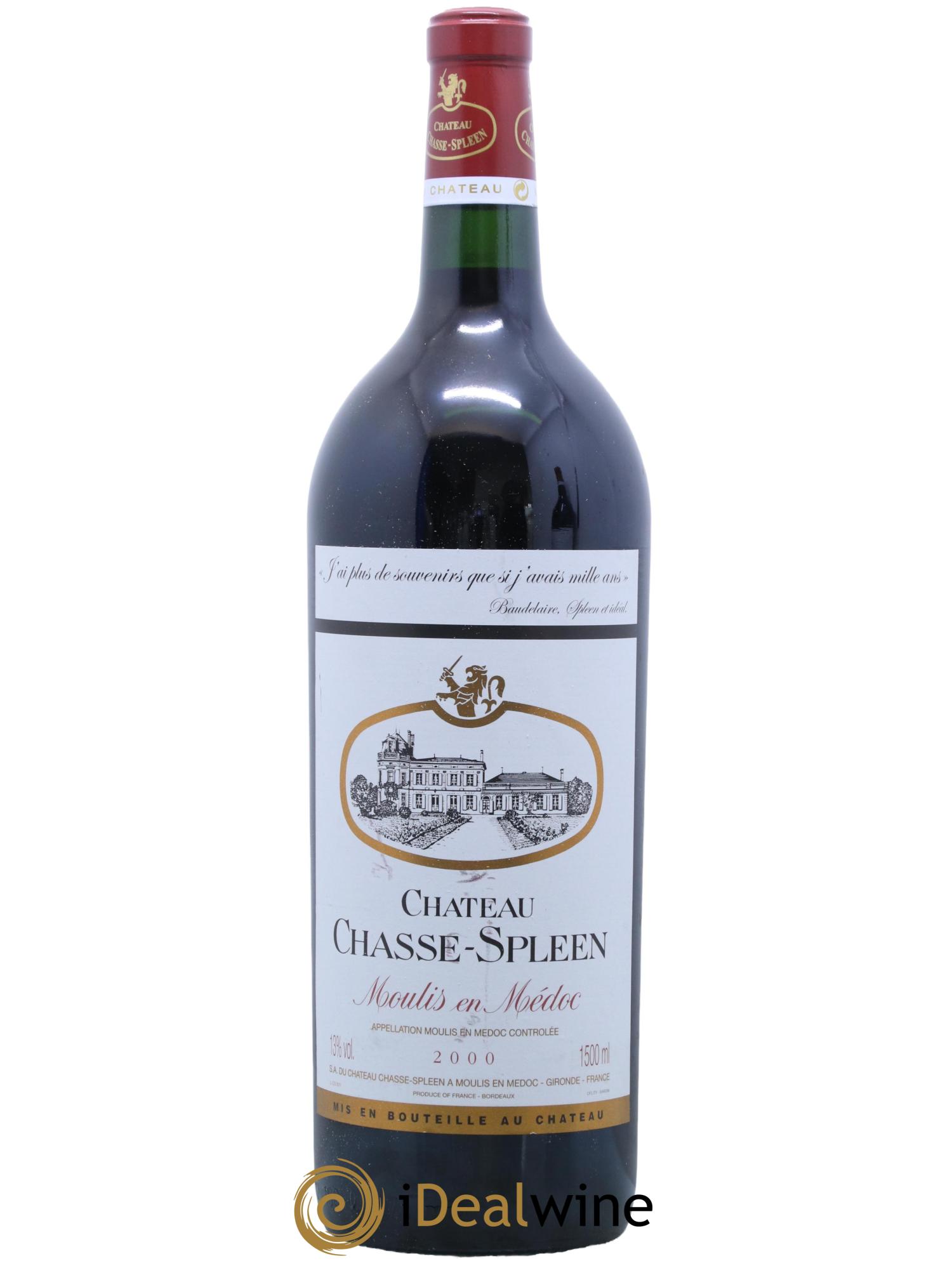 Château Chasse Spleen 2000 - Posten von 1 Magnum - 0