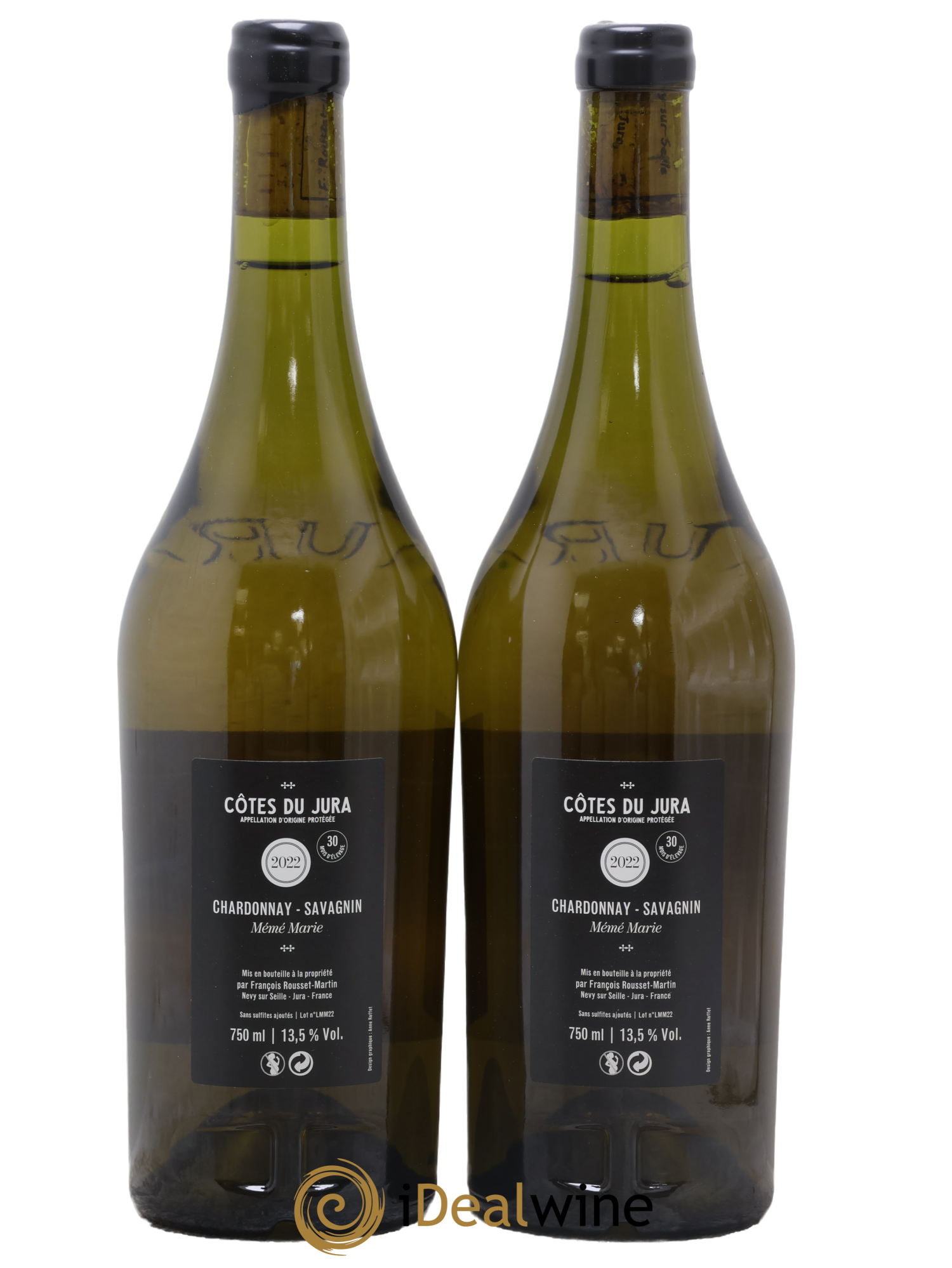 Côtes du Jura Mémé Marie François Rousset Martin 2022 - Lot of 2 bottles - 1