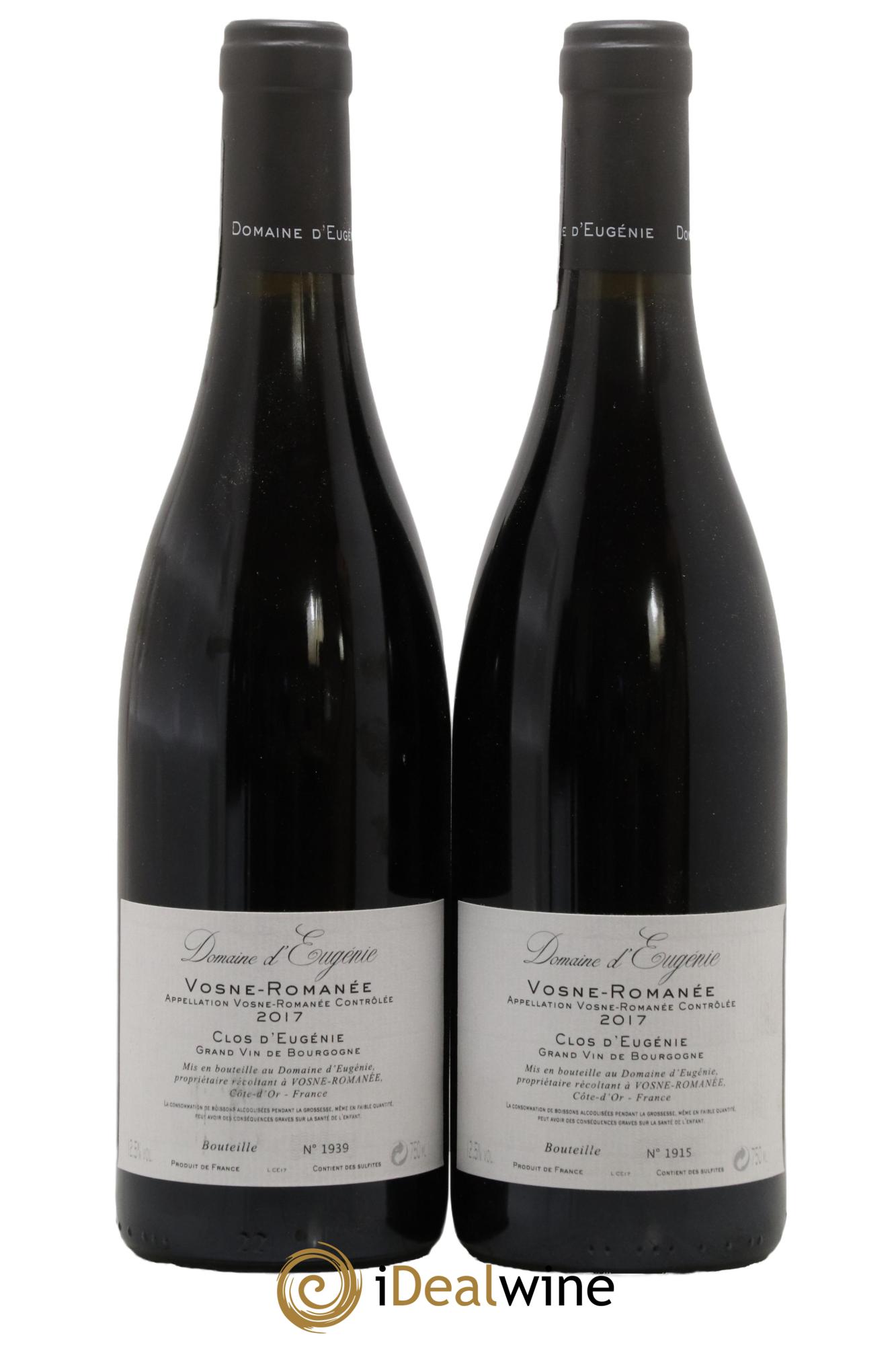 Vosne-Romanée Clos d'Eugénie Domaine René Engel - Domaine Eugénie 2017 - Lot of 2 bottles - 1
