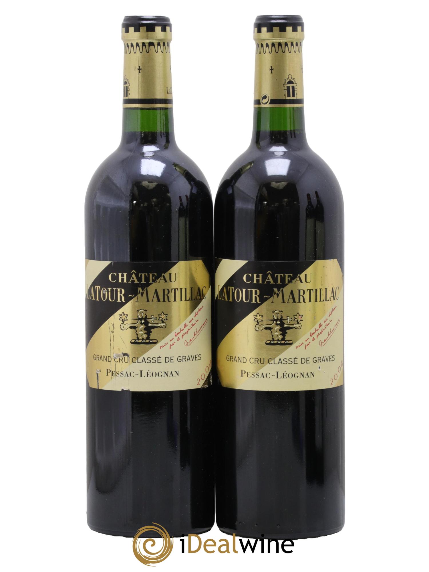 Château Latour-Martillac Cru Classé de Graves 2008 - Lot de 2 bouteilles - 0