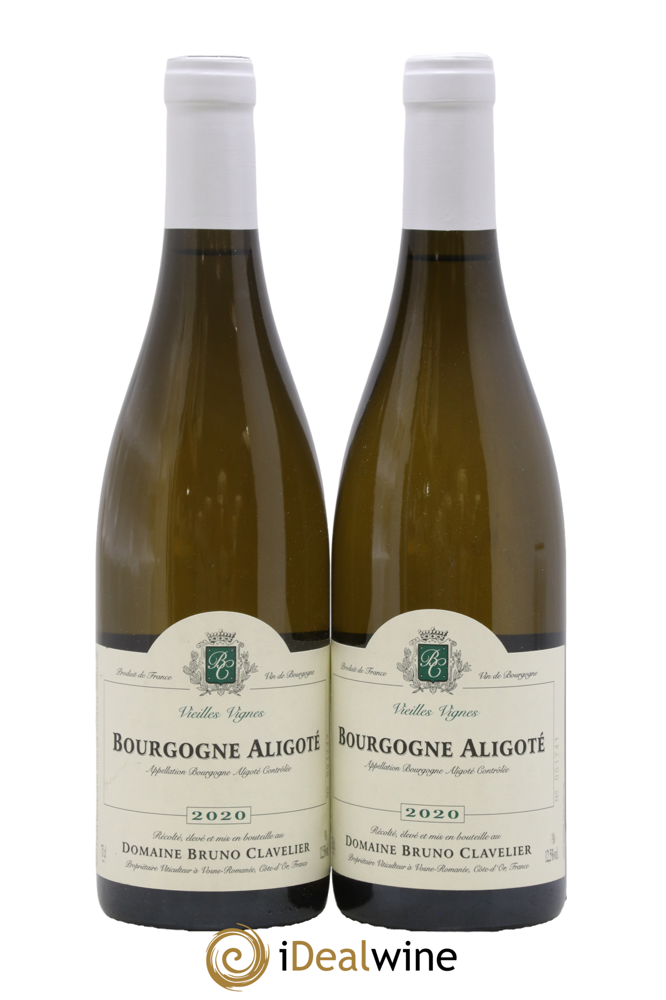 Bourgogne Aligoté vieilles vignes Bruno Clavelier 2020 - Lot de 2 bouteilles - 0