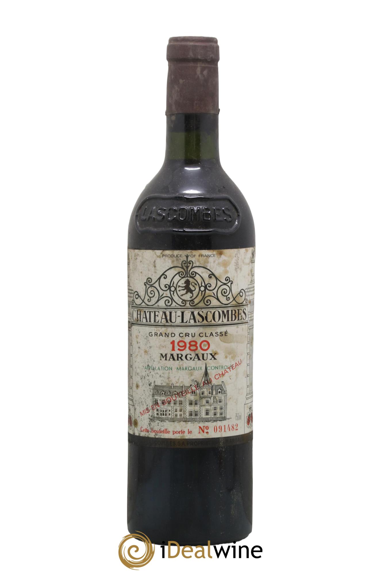 Château Lascombes 2ème Grand Cru Classé 1980 - Lot de 1 bouteille - 0
