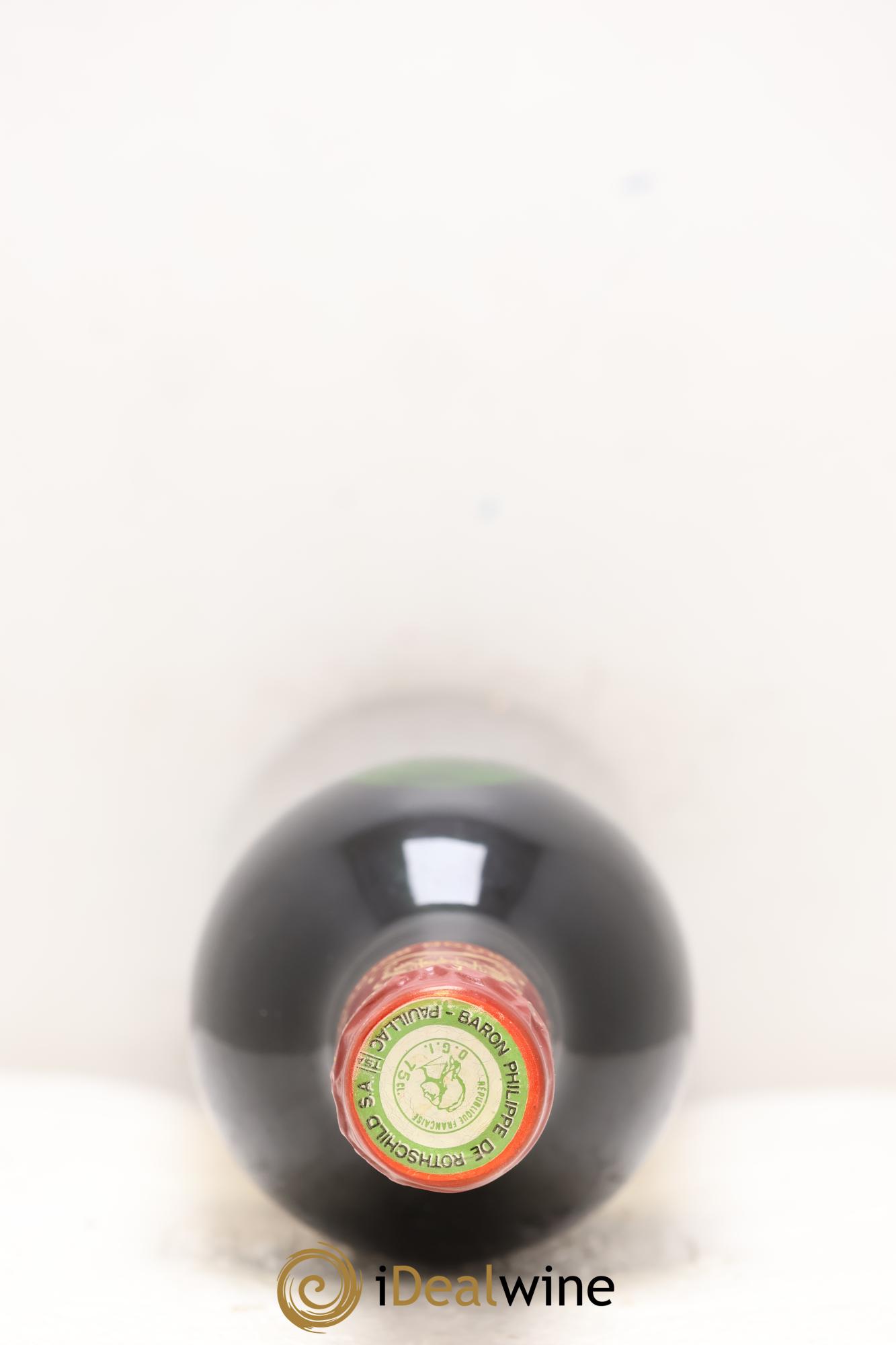 Château Mouton Rothschild 1er Grand Cru Classé 1986 - Lot de 1 bouteille - 1