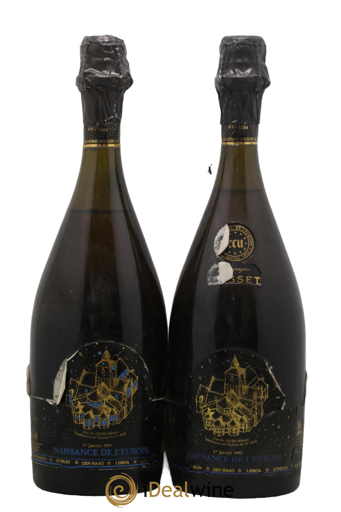 Champagne Naissance de l'Europe Gosset - Posten von 2 Flaschen - 0