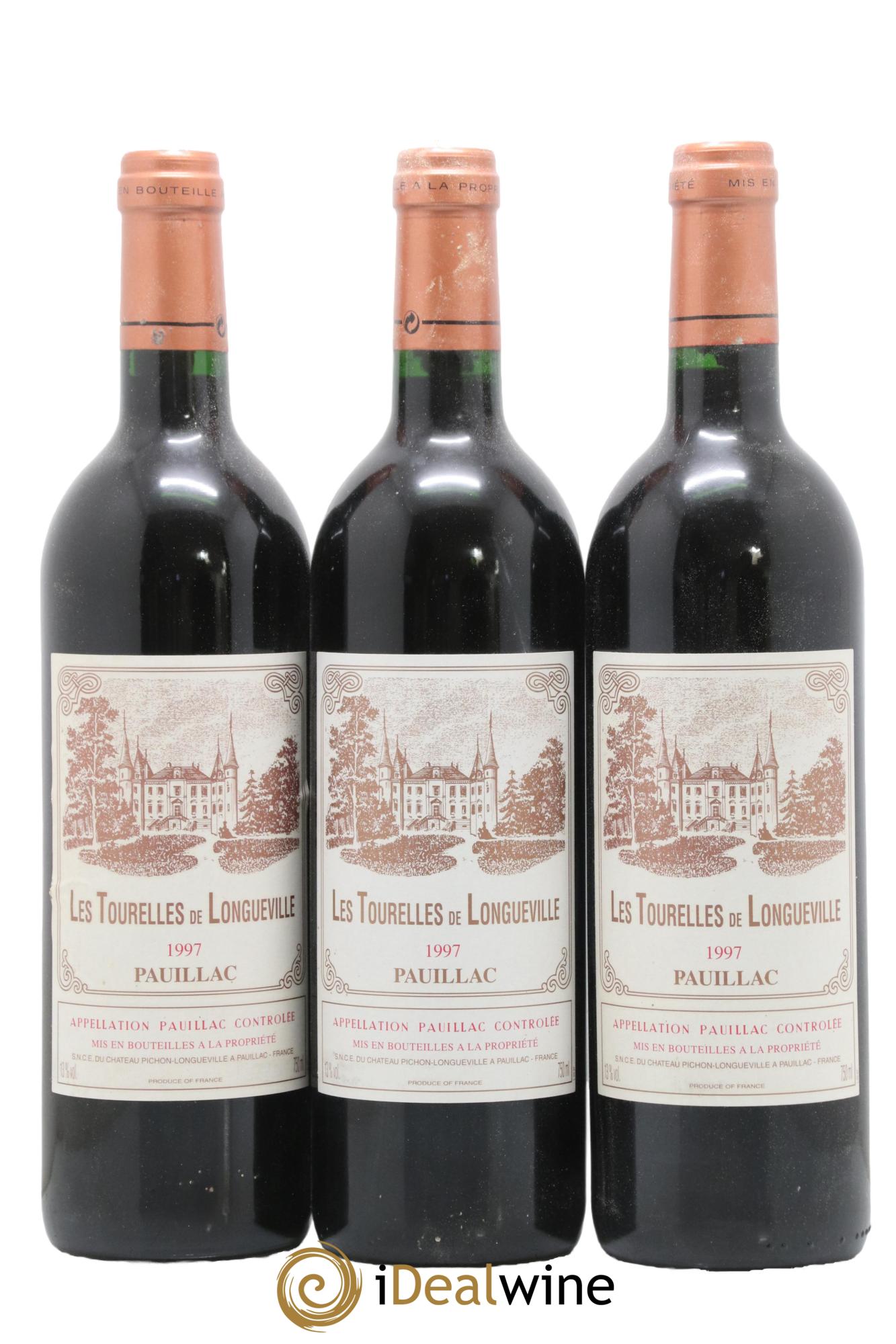 Les Tourelles de Longueville Second Vin 1997 - Lot of 12 bottles - 4