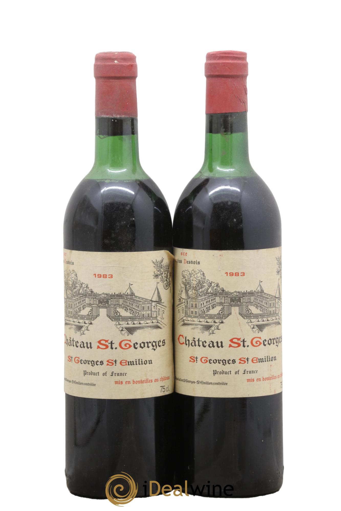 Château Saint-Georges 1983 - Lot of 2 bottles - 0