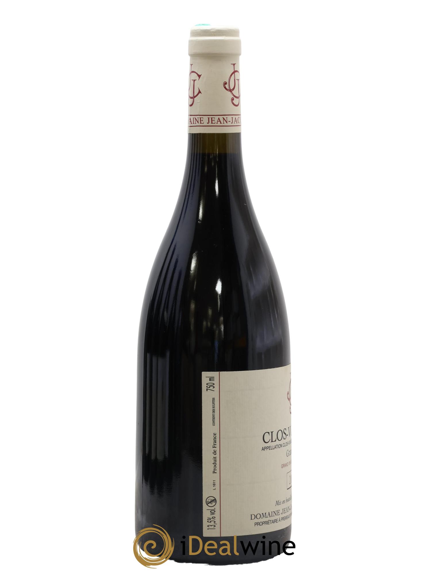 Clos de Vougeot Grand Cru Jean-Jacques Confuron 2016 - Lot de 1 bouteille - 1