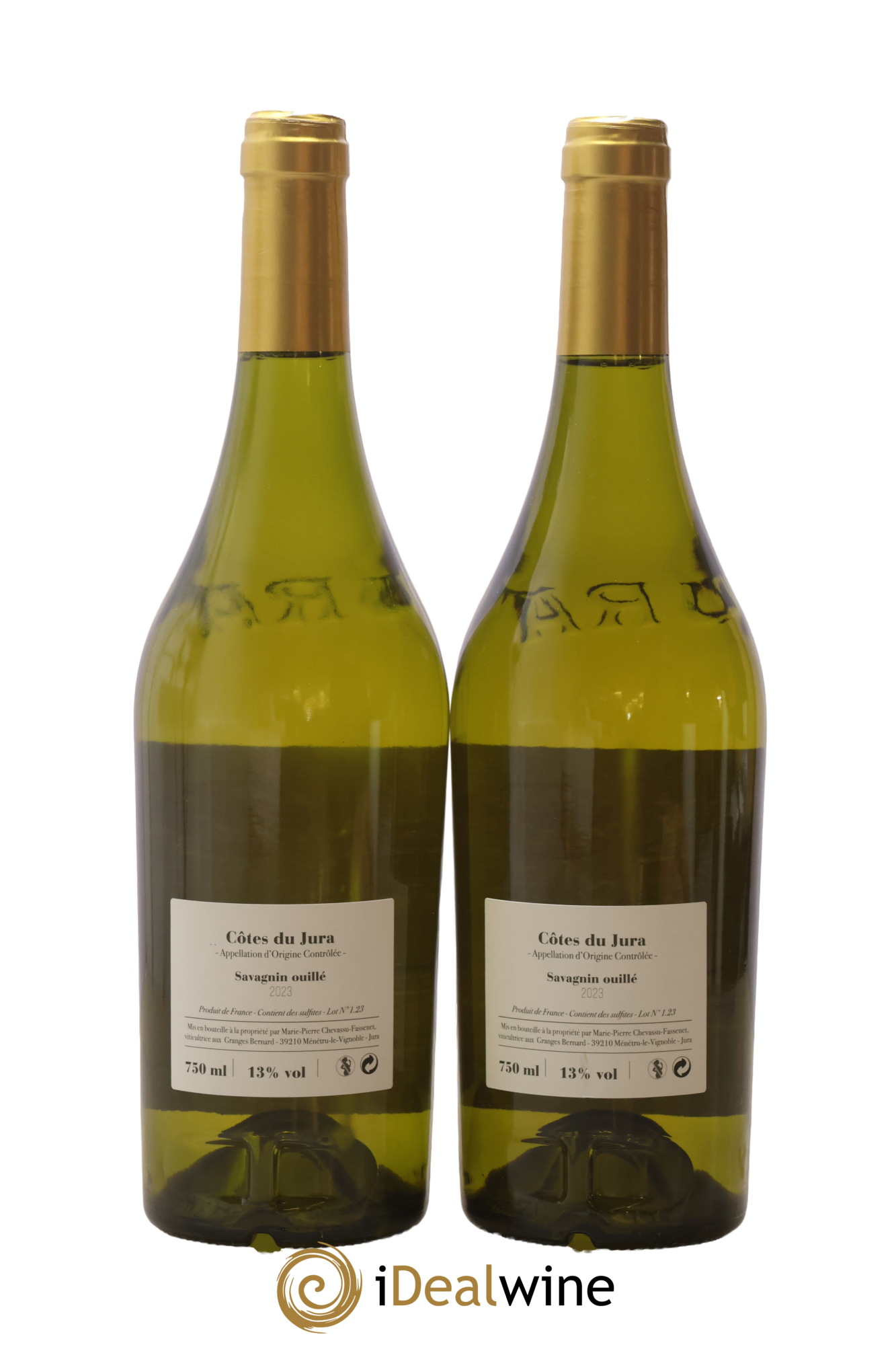 Côtes du Jura Savagnin Ouillé Marie-Pierre Chevassu-Fassenet 2023 - Lot of 2 bottles - 1