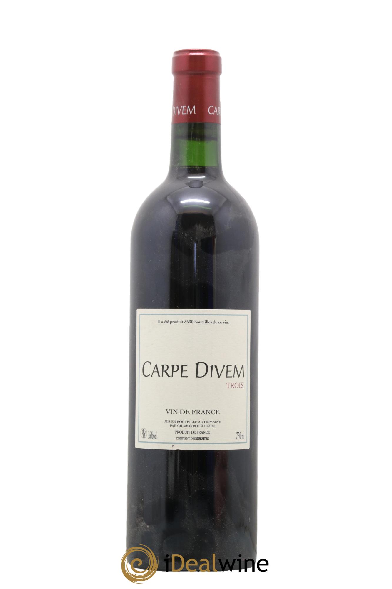 Vin de France Carpe Divem Trois Gil Morrot - Lot de 1 bouteille - 0