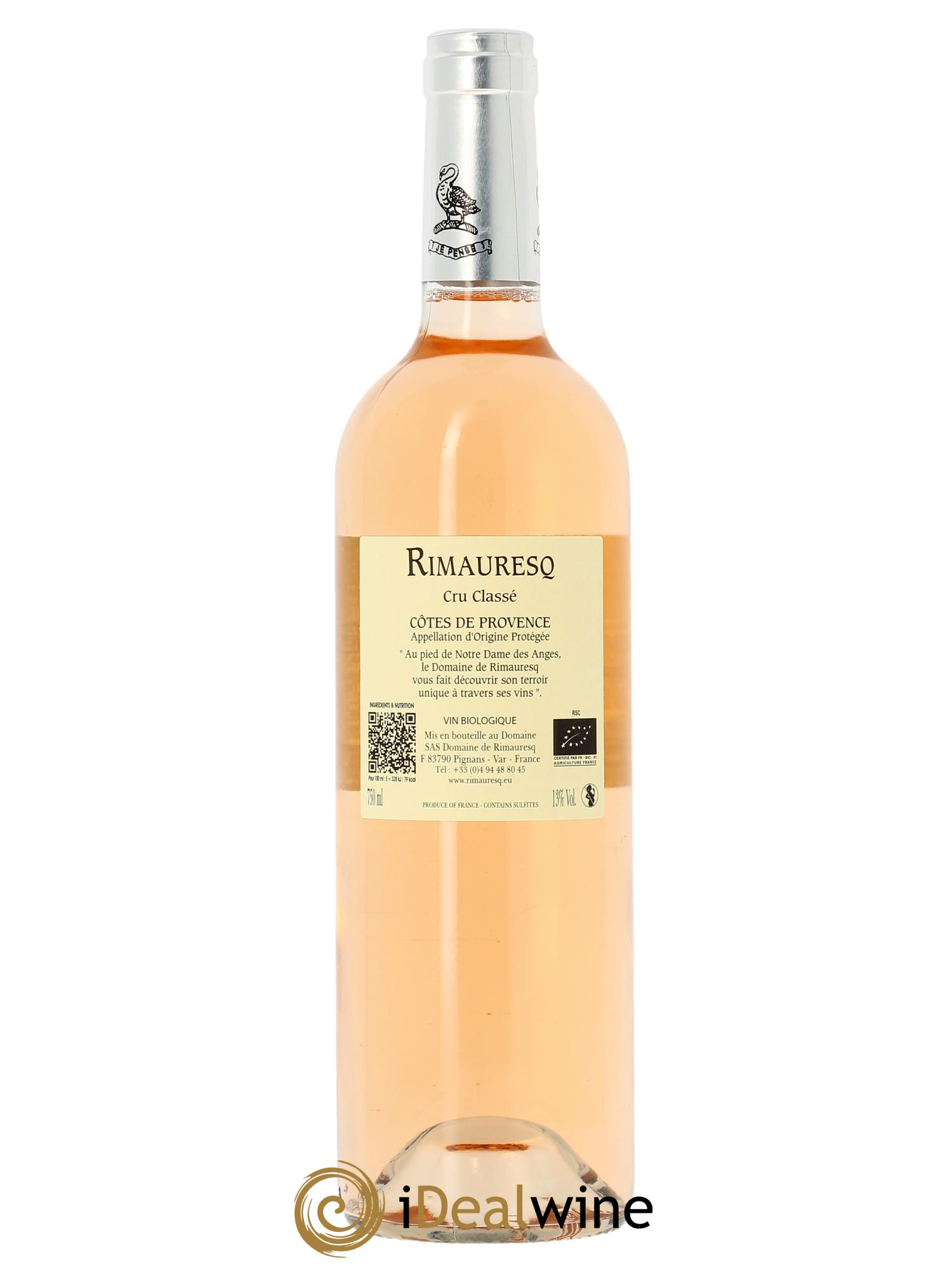 Côtes de Provence Rimauresq Cru Classé 2024 - Lot de 1 bouteille - 1