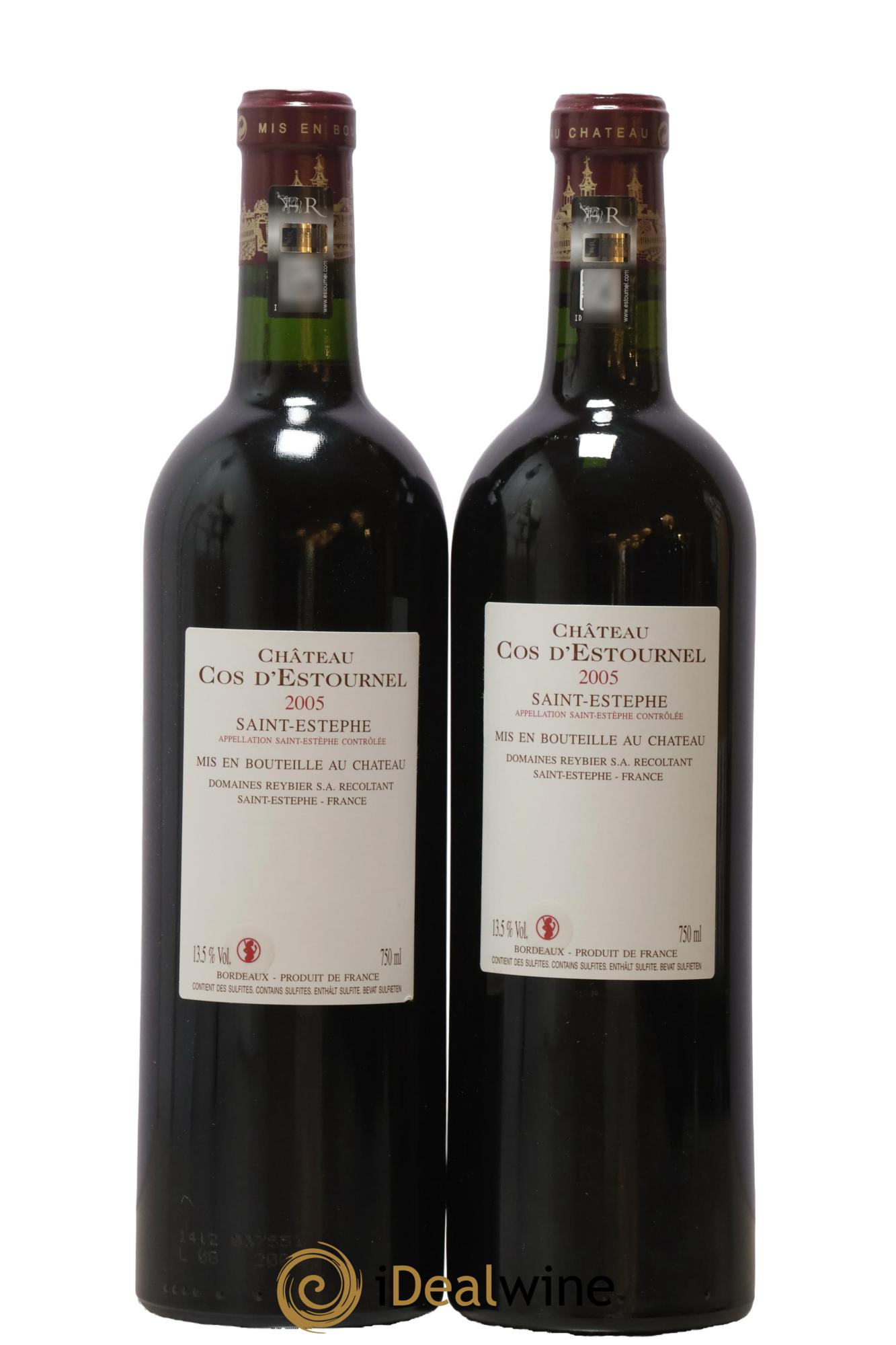 Cos d'Estournel 2ème Grand Cru Classé 2005 - Lot de 2 bouteilles - 1