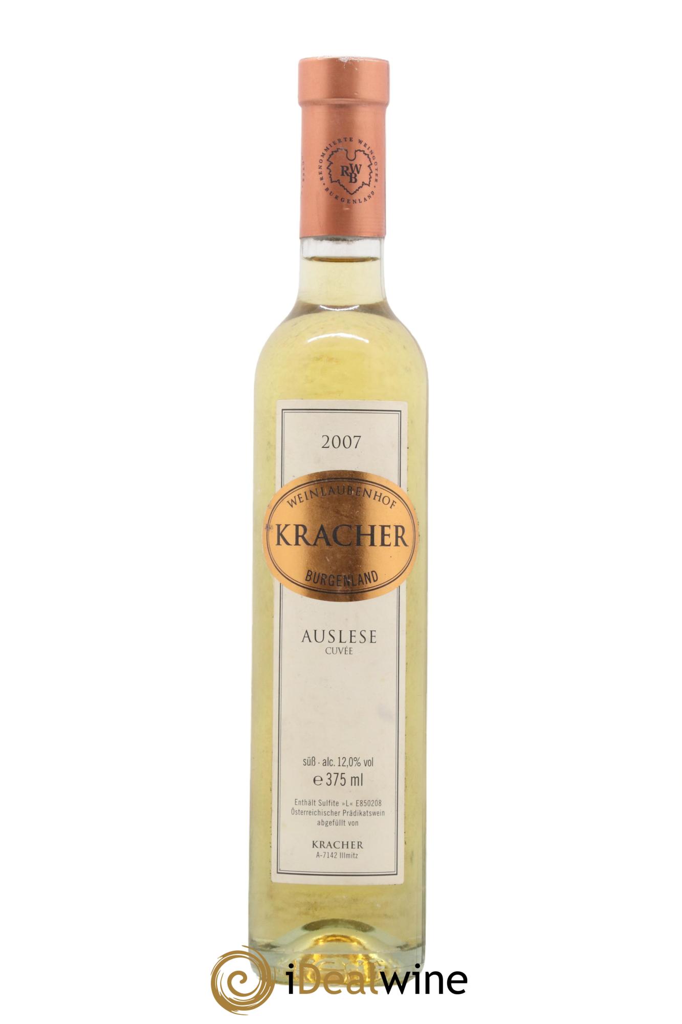 Autriche Burgenland Cuvée Auslese Aloïs Kracher 2007 - Lot de 1 demi bouteille - 0