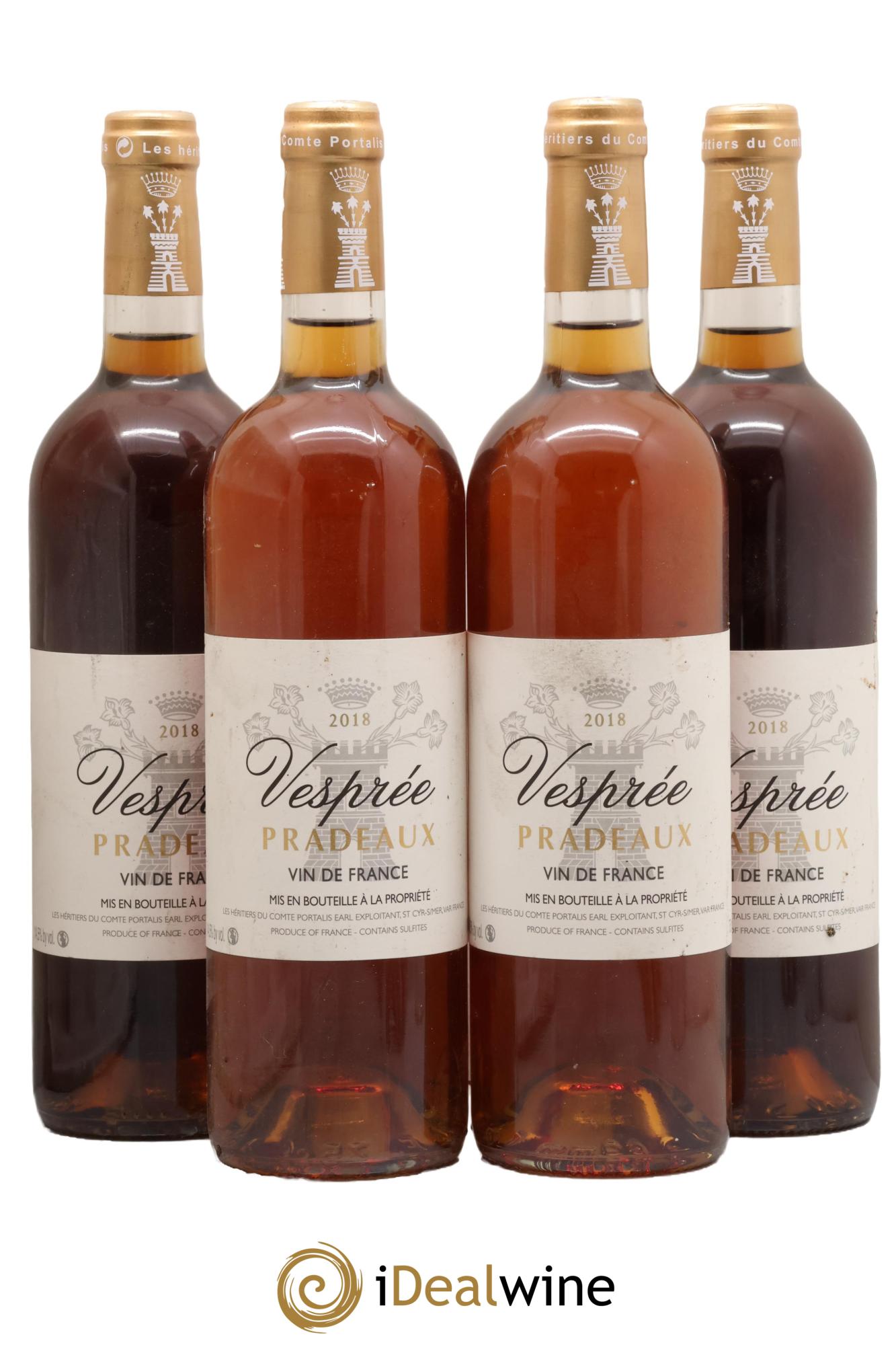 Vin de France Vesprée Château Pradeaux 2018 - Lot de 4 bouteilles - 0