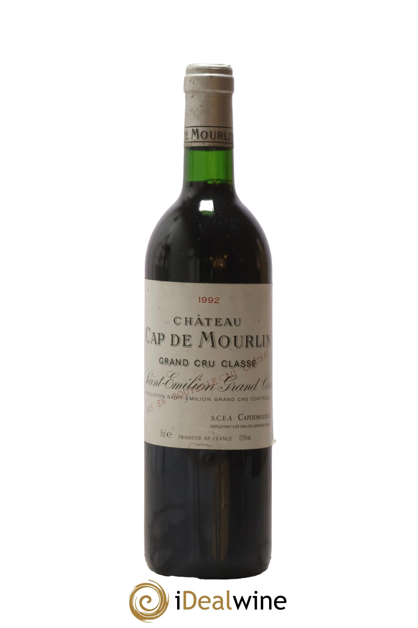 Château Cap de Mourlin Grand Cru Classé 1992 - Lot of 1 bottle - 0