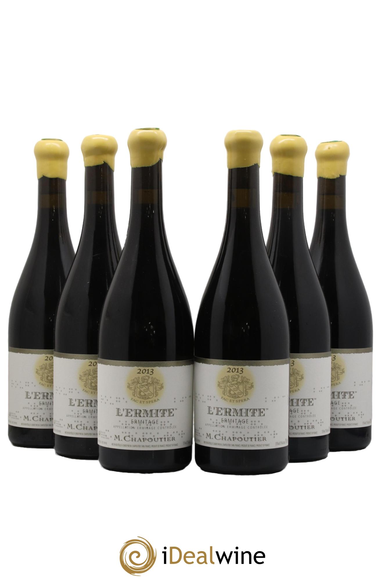 Hermitage Ermitage l'Ermite Chapoutier 2013 - Lot of 6 bottles - 0