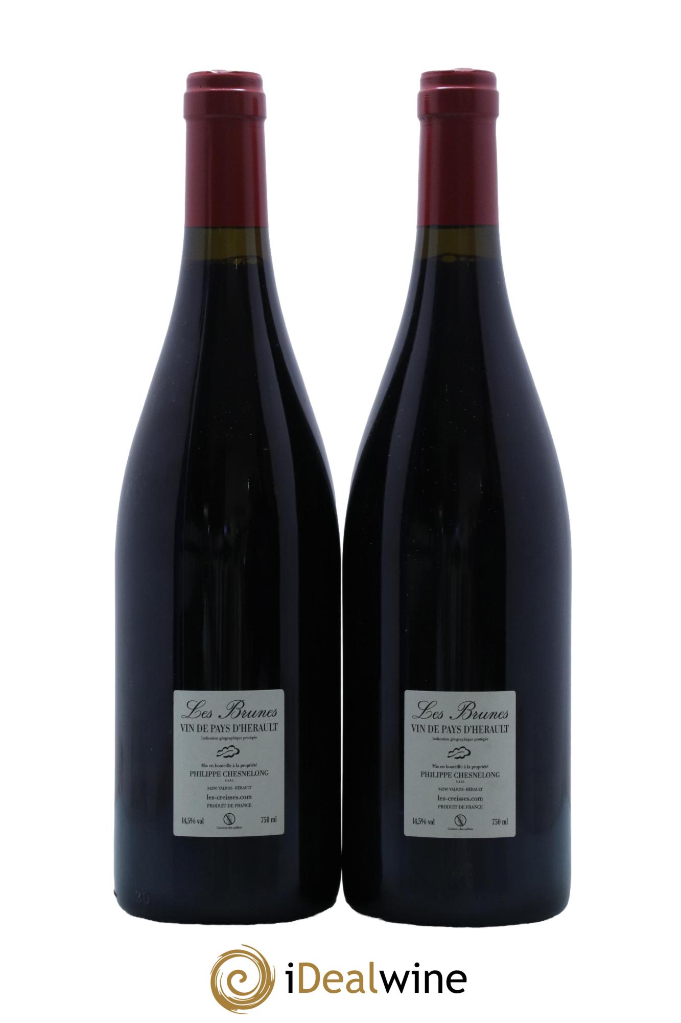 Vin de France Les Brunes Les Creisses (Domaine) 2020 - Lot de 2 bouteilles - 1