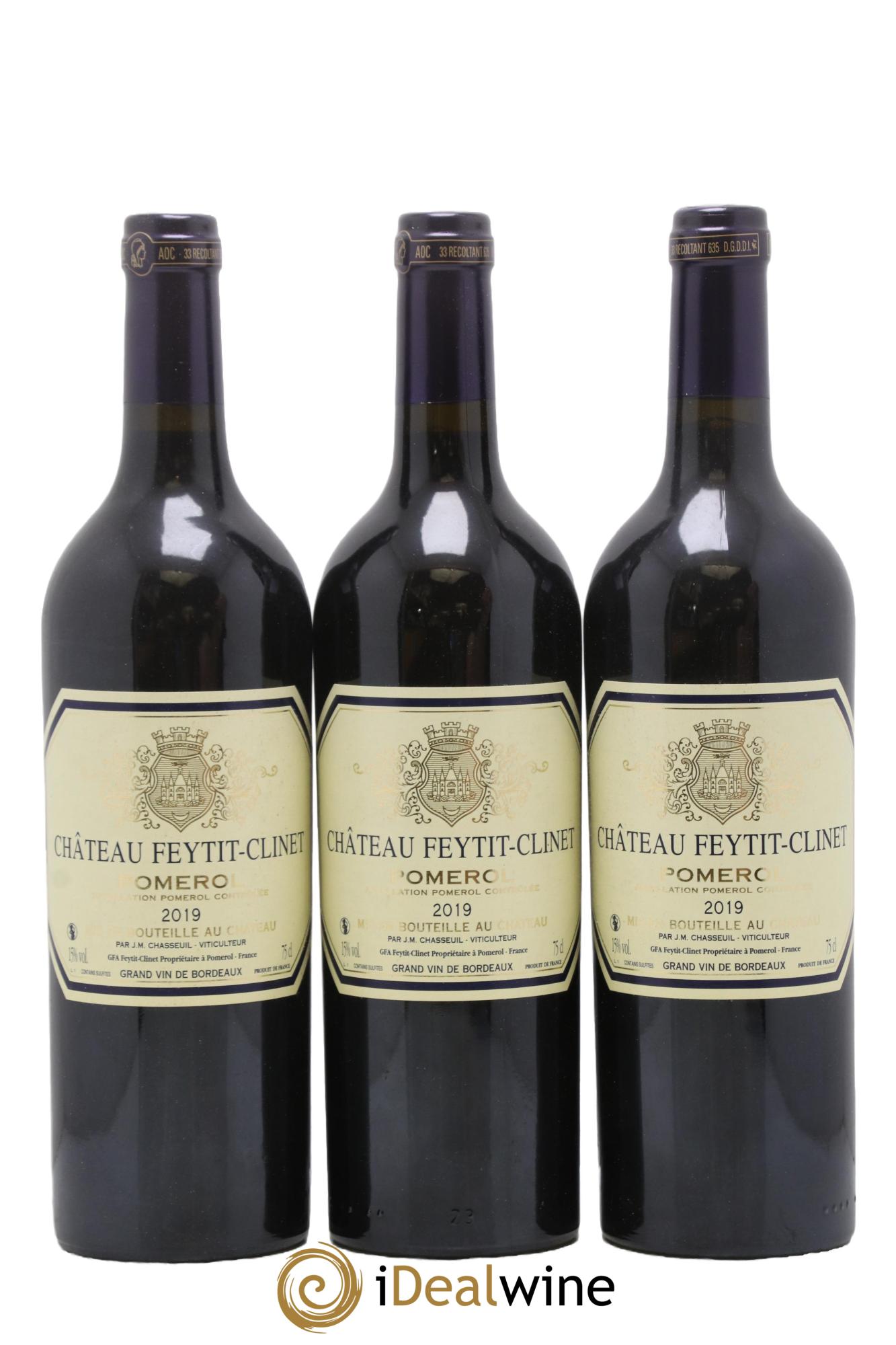 Château Feytit-Clinet 2019 - Lot of 3 bottles - 0