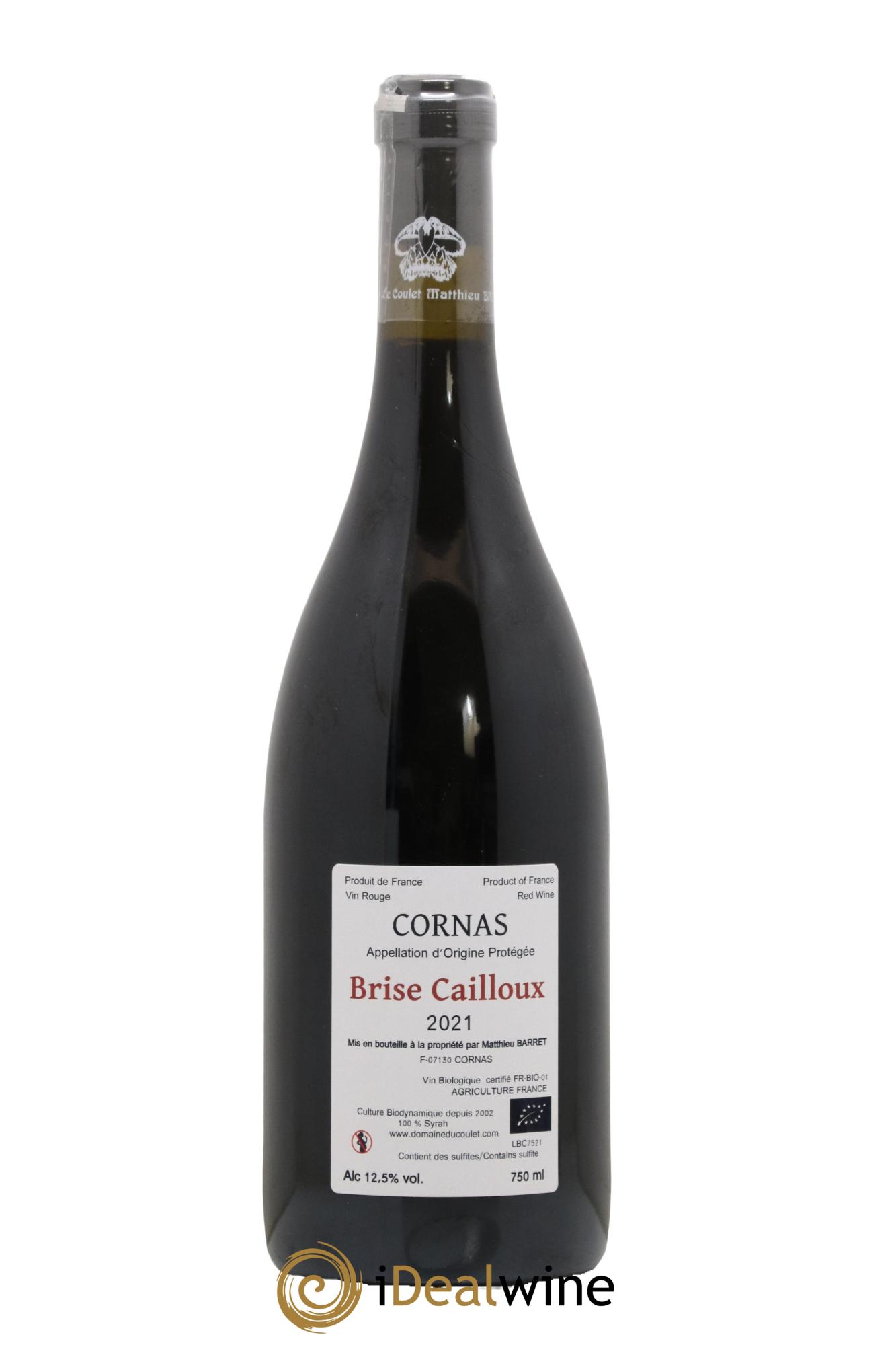 Cornas Brise Cailloux Coulet (Domaine du) - Matthieu Barret 2021 - Lot of 1 bottle - 1