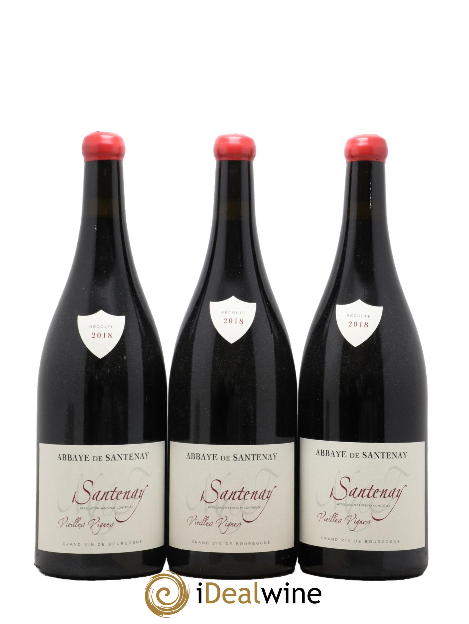 Santenay Vieilles Vignes Abbaye de Santenay 2018 - Lotto di 3 magnum - 0