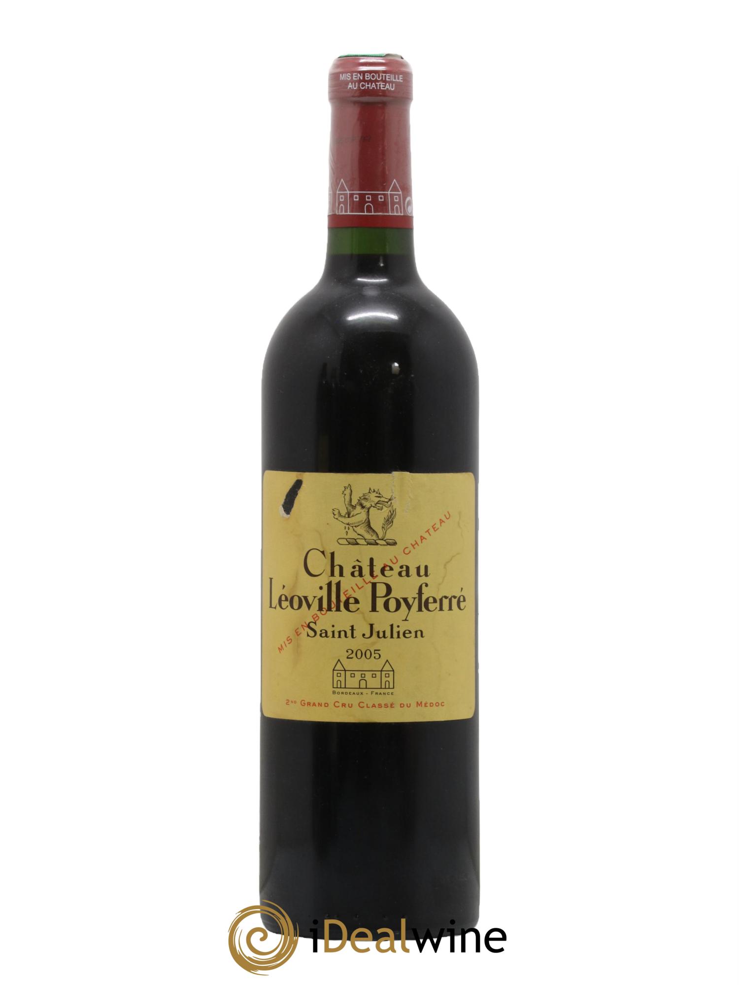 Château Léoville Poyferré 2ème Grand Cru Classé 2005 - Lot de 1 bouteille - 0