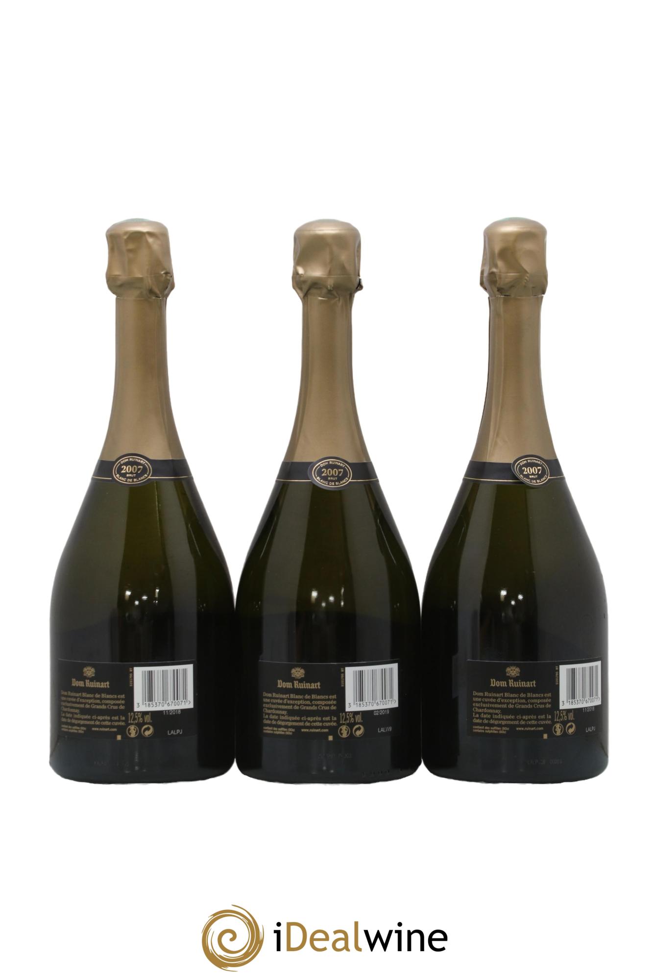 Dom Ruinart Brut Ruinart 2007 - Lot of 3 bottles - 1