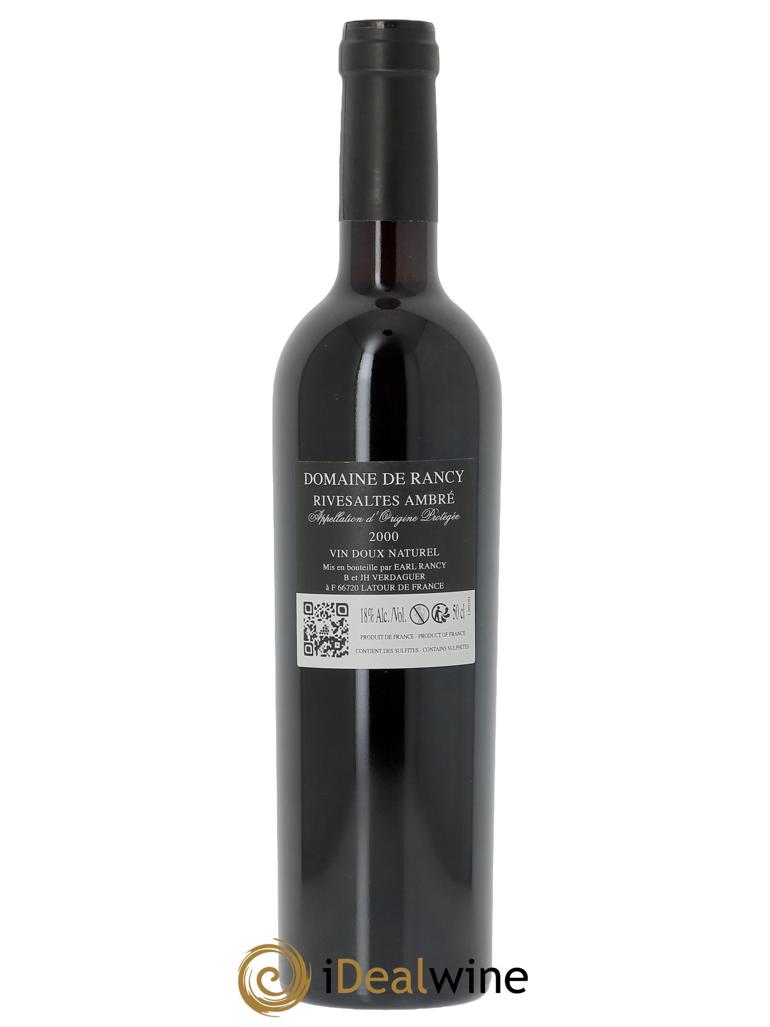 Rivesaltes Ambré Domaine de Rancy  2000 - Posten von 1 Flasche - 1