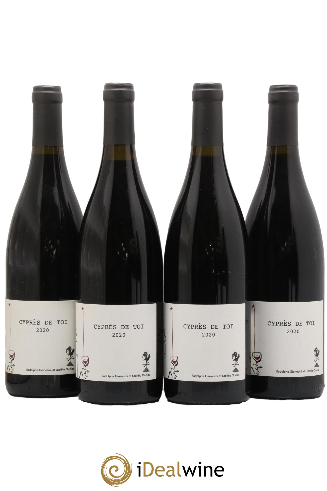Vin de France Cyprès de Toi Domaine Fond Cyprès 2020 - Lot de 4 bouteilles - 0